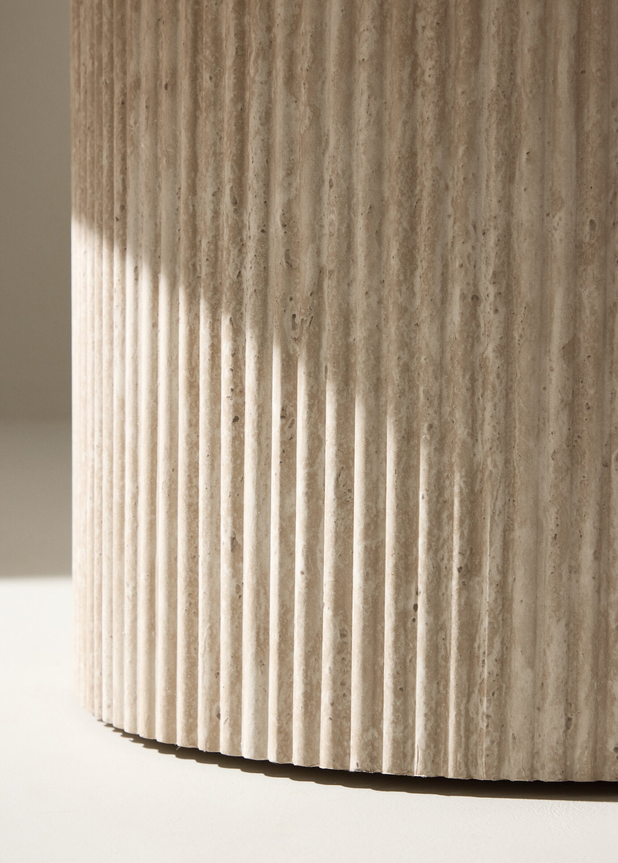 Table basse en bois aspect béton BEIGE VEN-62058-999 DE1