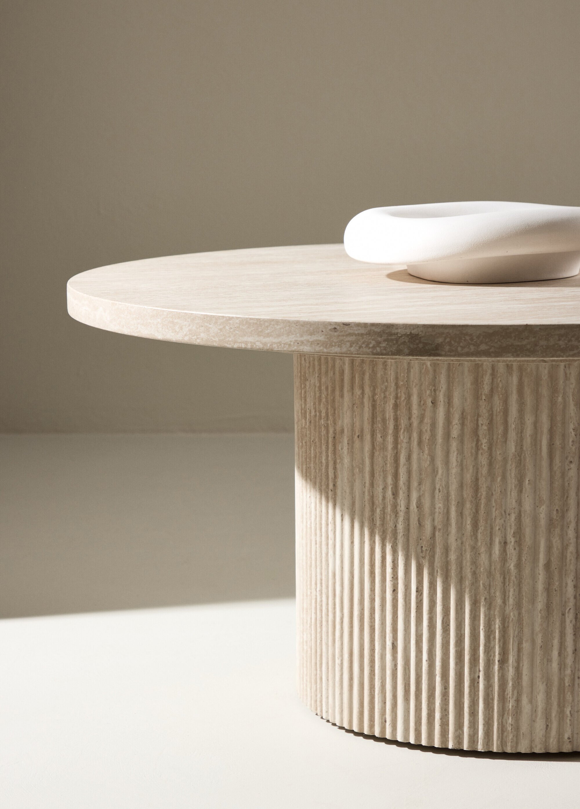 Table basse en bois aspect béton BEIGE VEN-62058-999 SI2