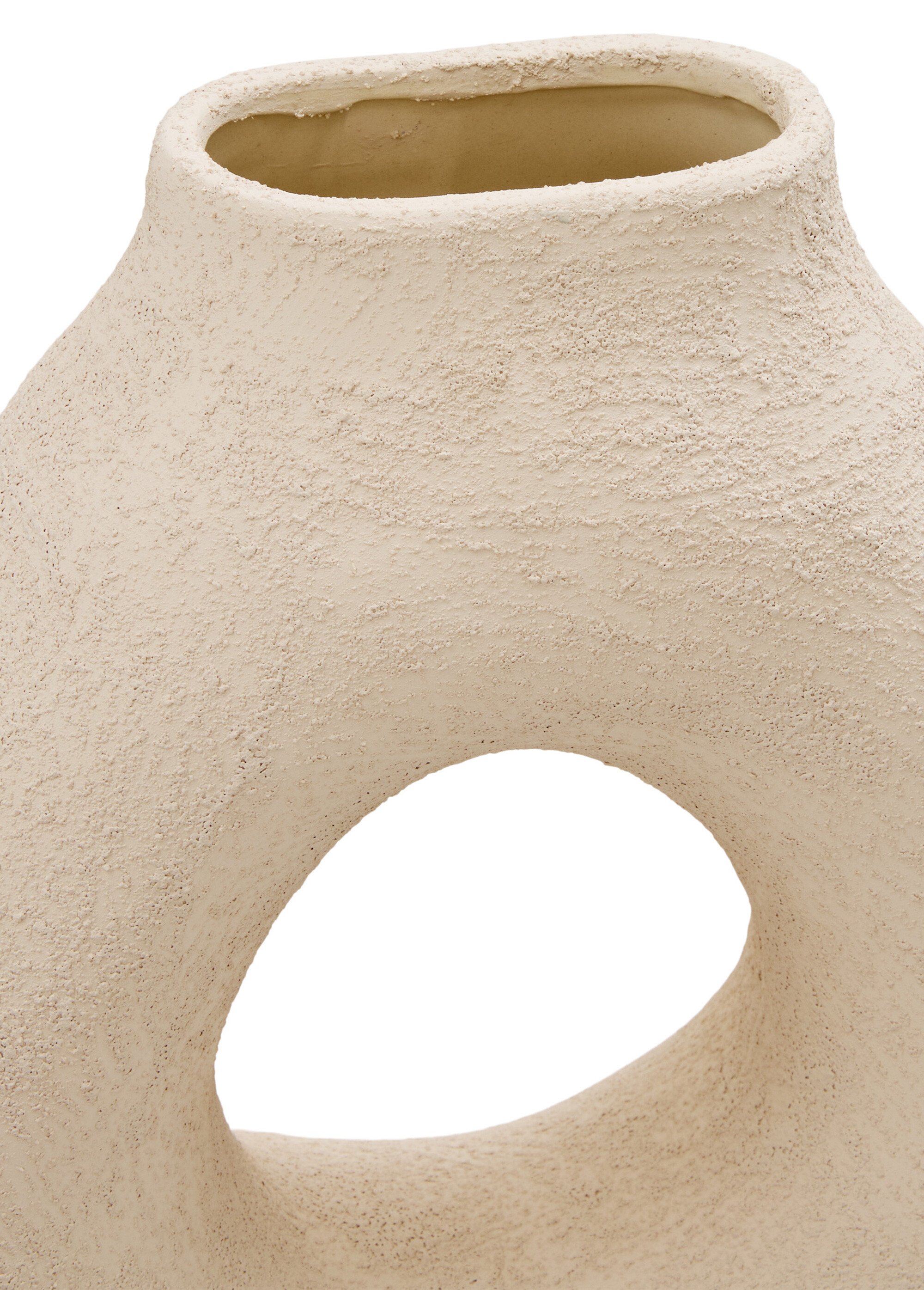Vase en céramique brute BREA, clair Blanc JJA-218973 DE1