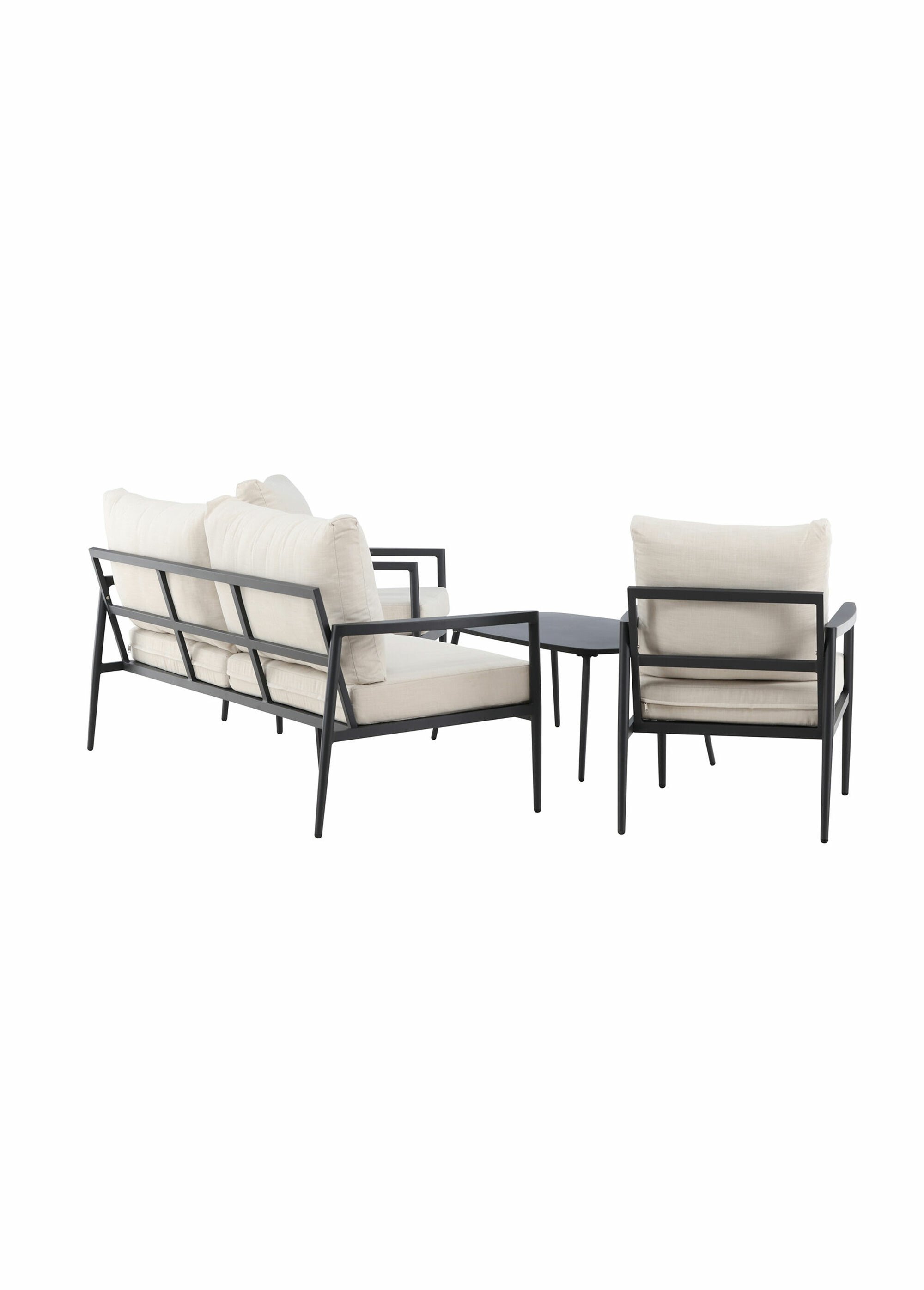 Canapé outdoor + Fauteuils + Table basse NOIR VEN-2140-000 DO1