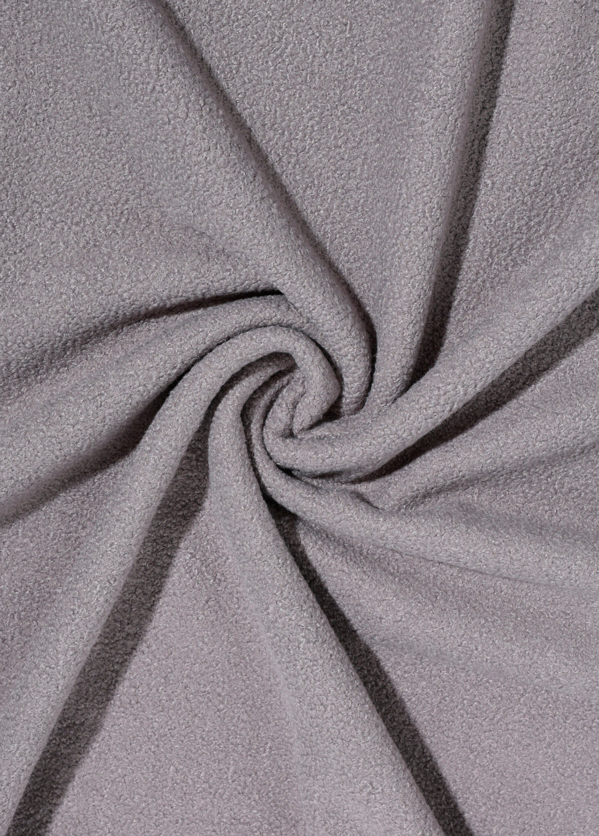 Coupon tissu fausse fourrure, Doudou GRIS CLAIR COT148193 FA1