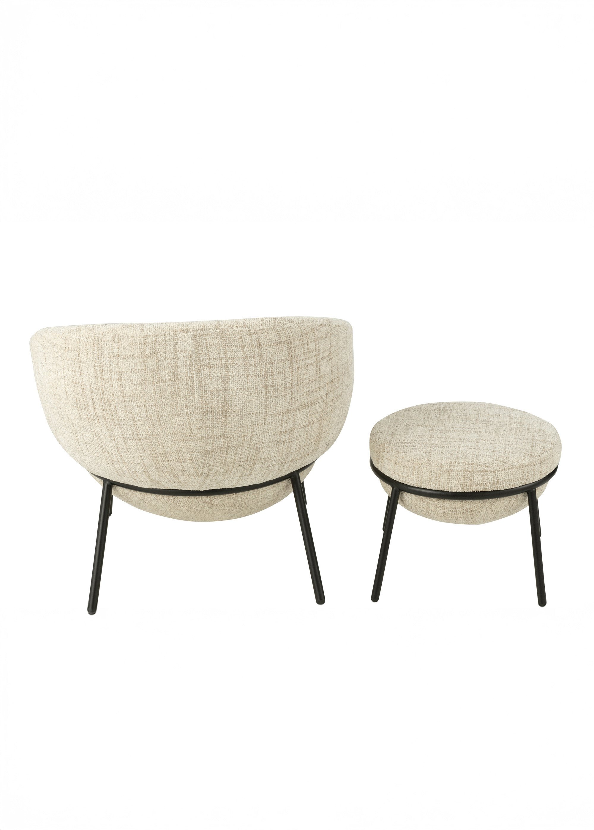 Fauteuil repos tissu + repose pieds 1B BEIGE JP-55772 DO1