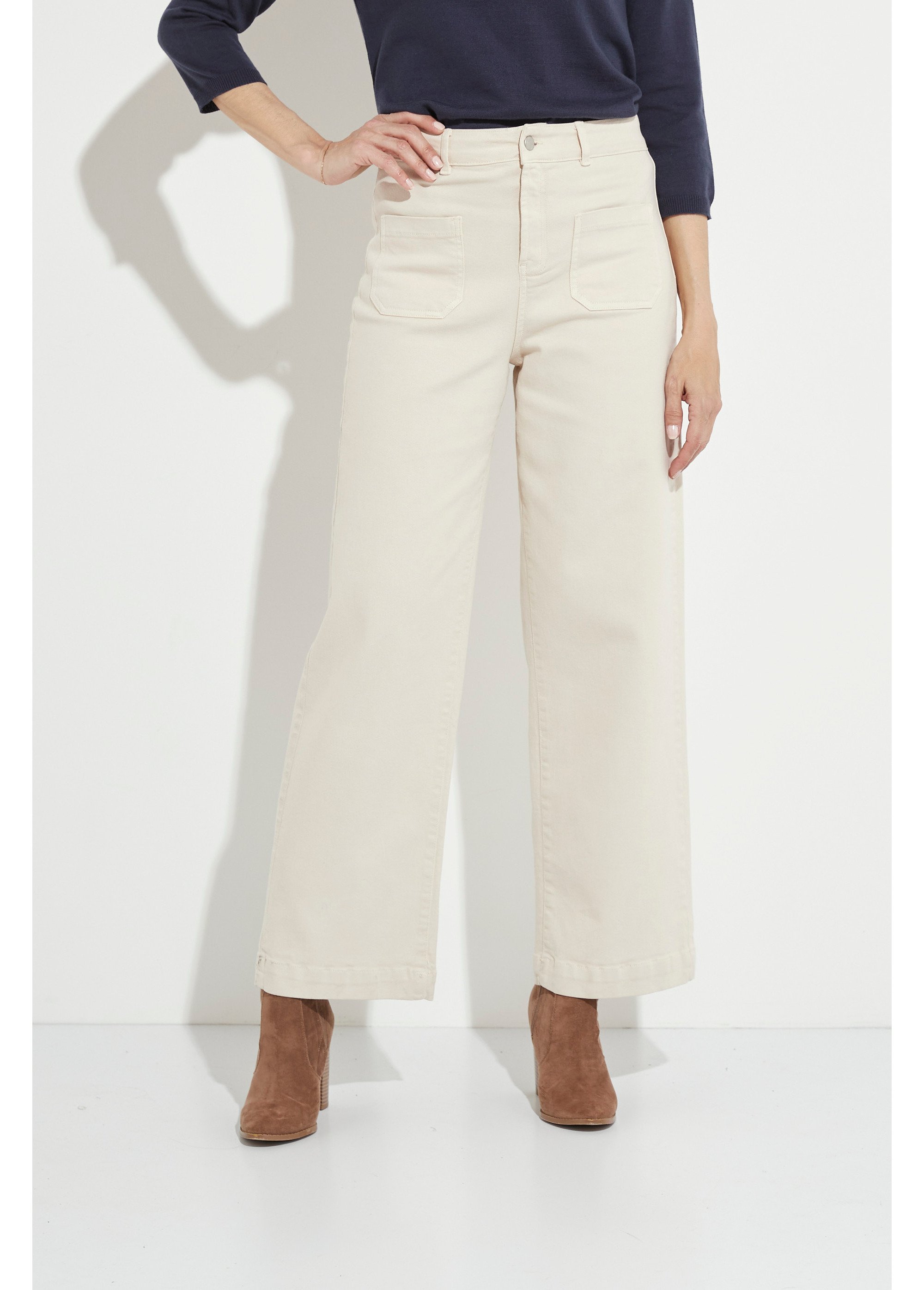 Jean large denim extra extensible 4 poches
