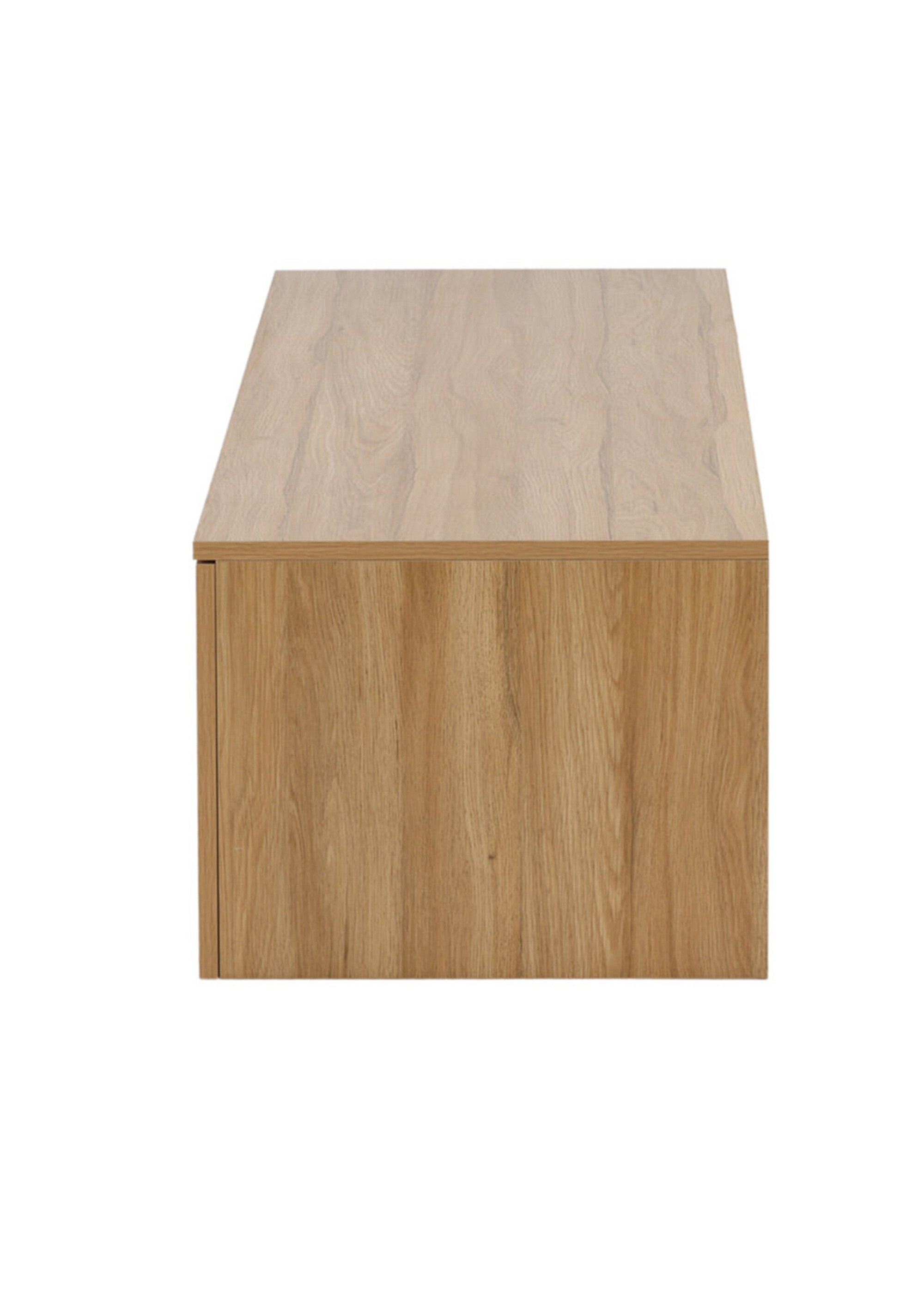 Meuble long à fixer façon banc, 2 portes BEIGE VEN-15624-040 DE2