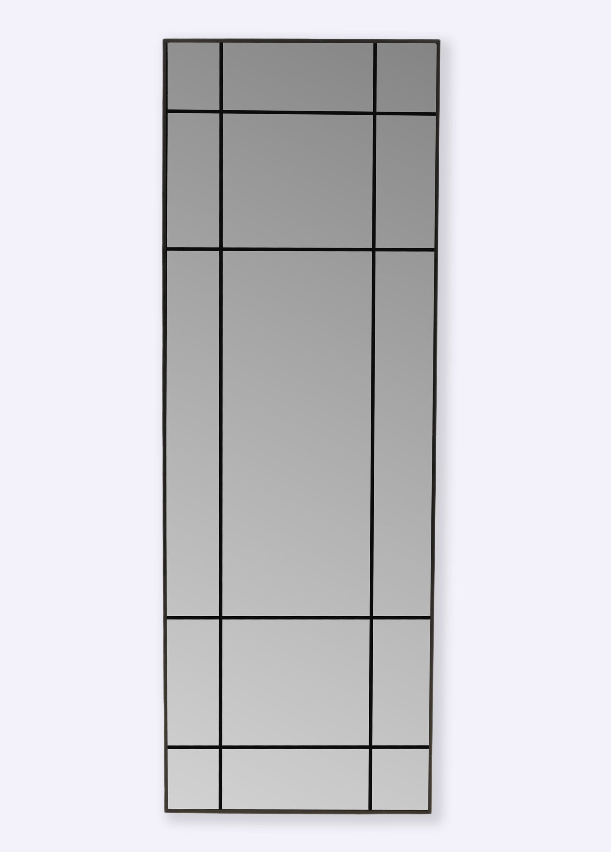 Miroir en métal, façon fenêtre