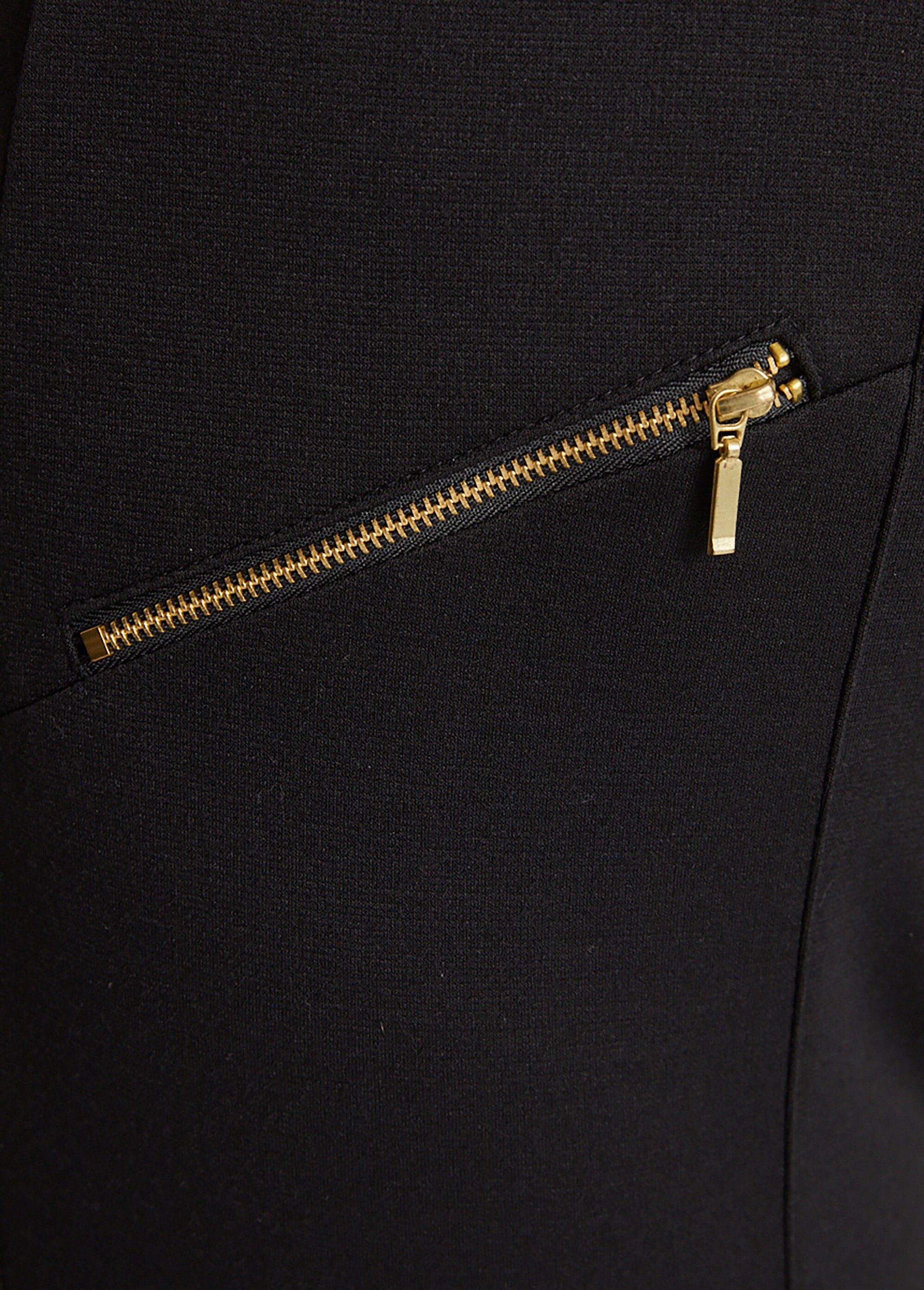 Pantalon droit taille élastiquée maille milano Femme Grande Taille Noir NAOS DE1
