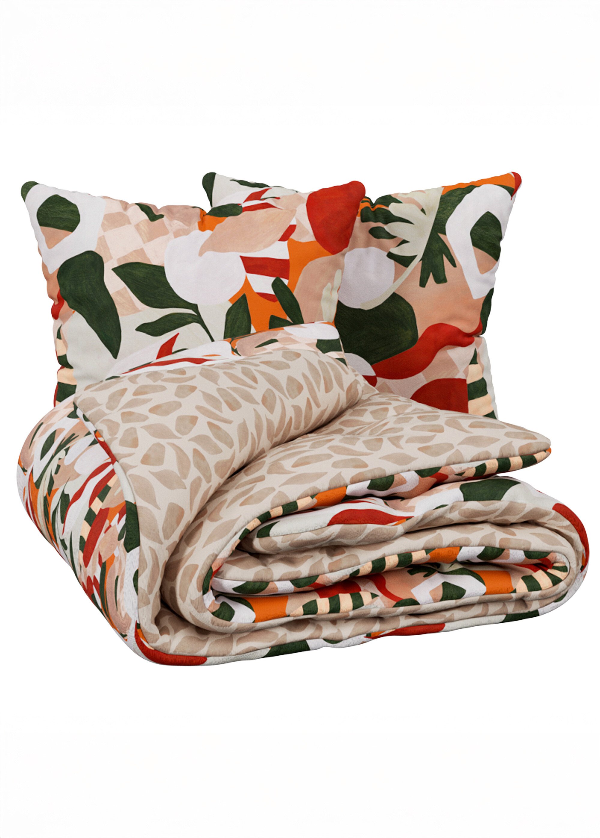 Parure de lit Atisi, motifs abstraits Blanc JJA-212552 DE1