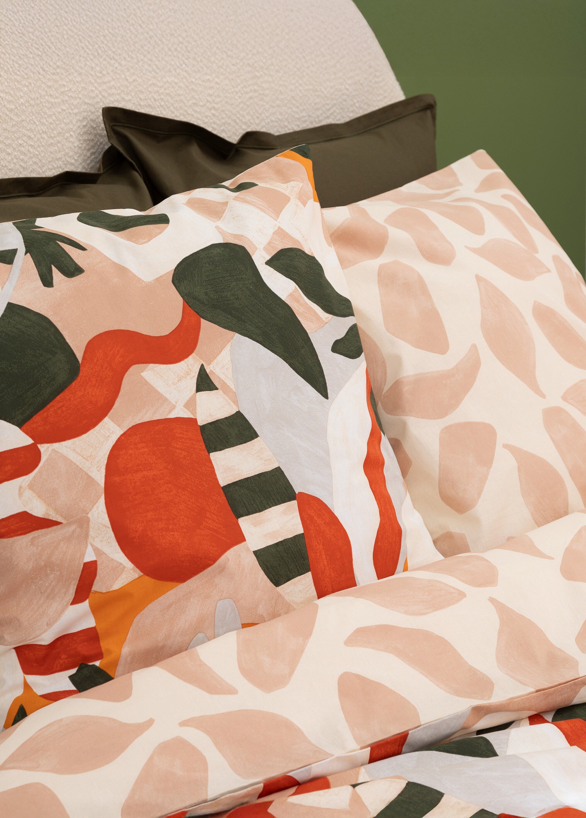 Parure de lit Atisi, motifs abstraits Blanc JJA-212552 DE2