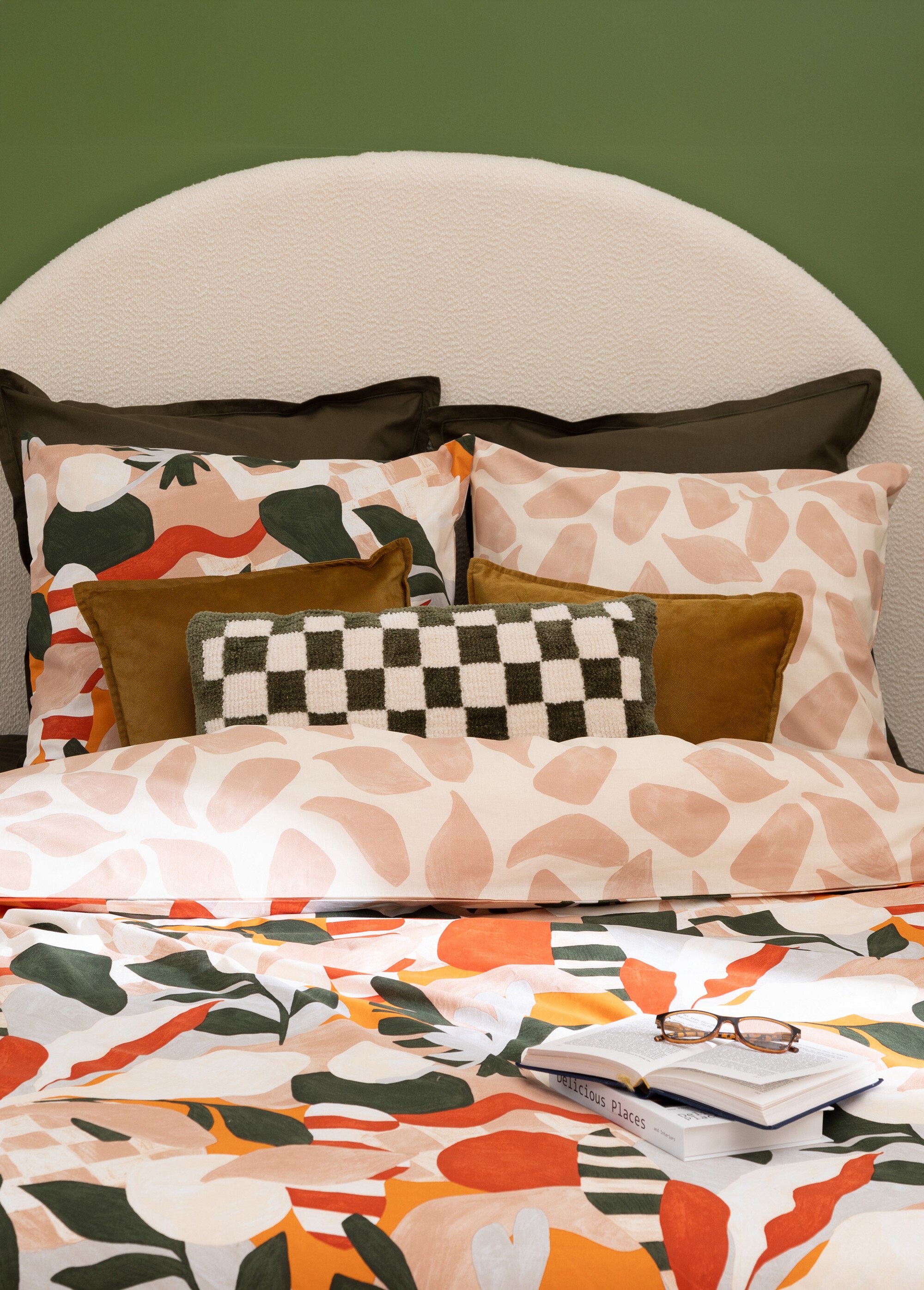 Parure de lit Atisi, motifs abstraits Blanc JJA-212552 DE3