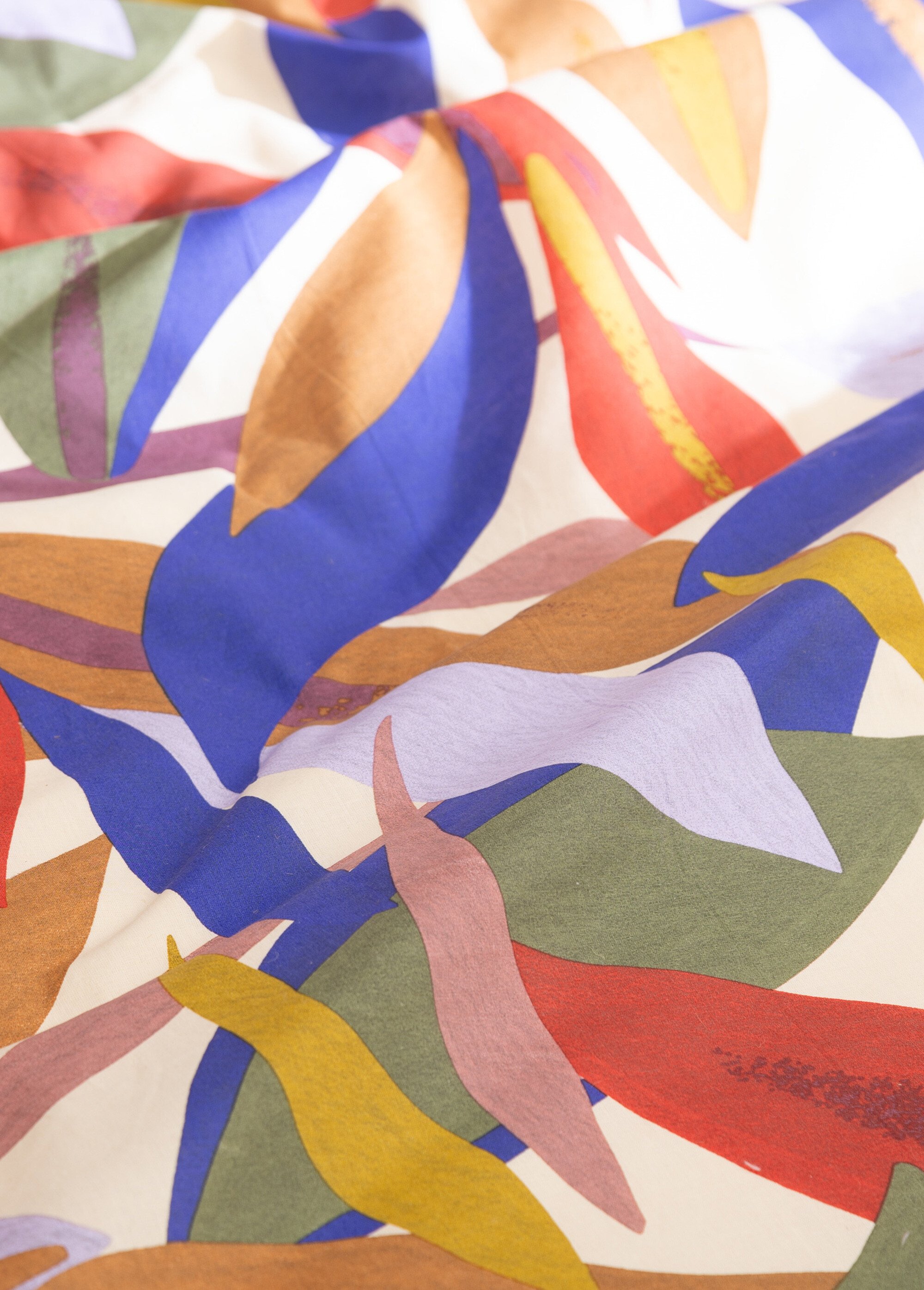 Parure de lit Jannie, motifs feuilles Blanc JJA-212553 DE2