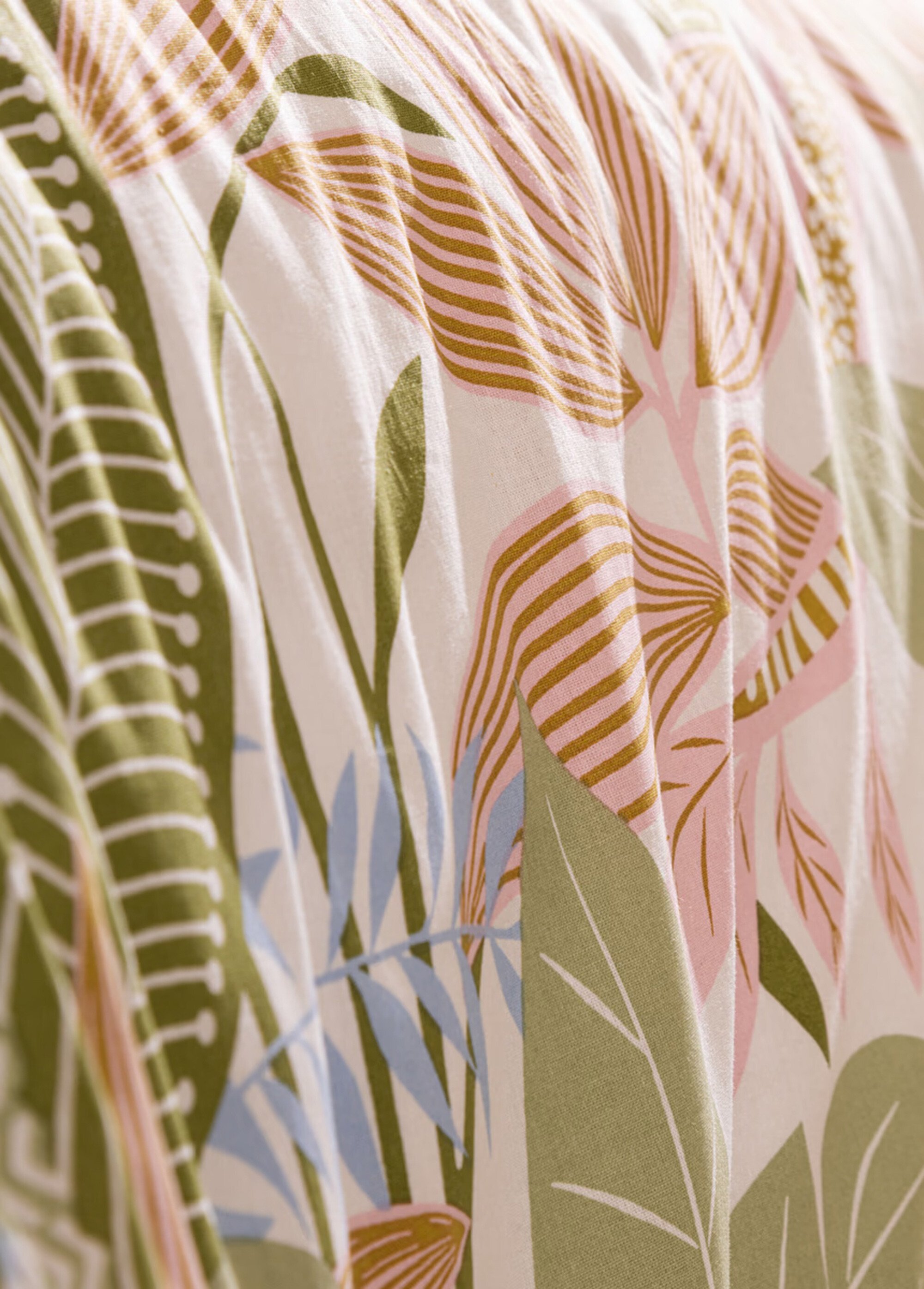 Parure de lit June, motifs nature Blanc JJA-204489 DE3