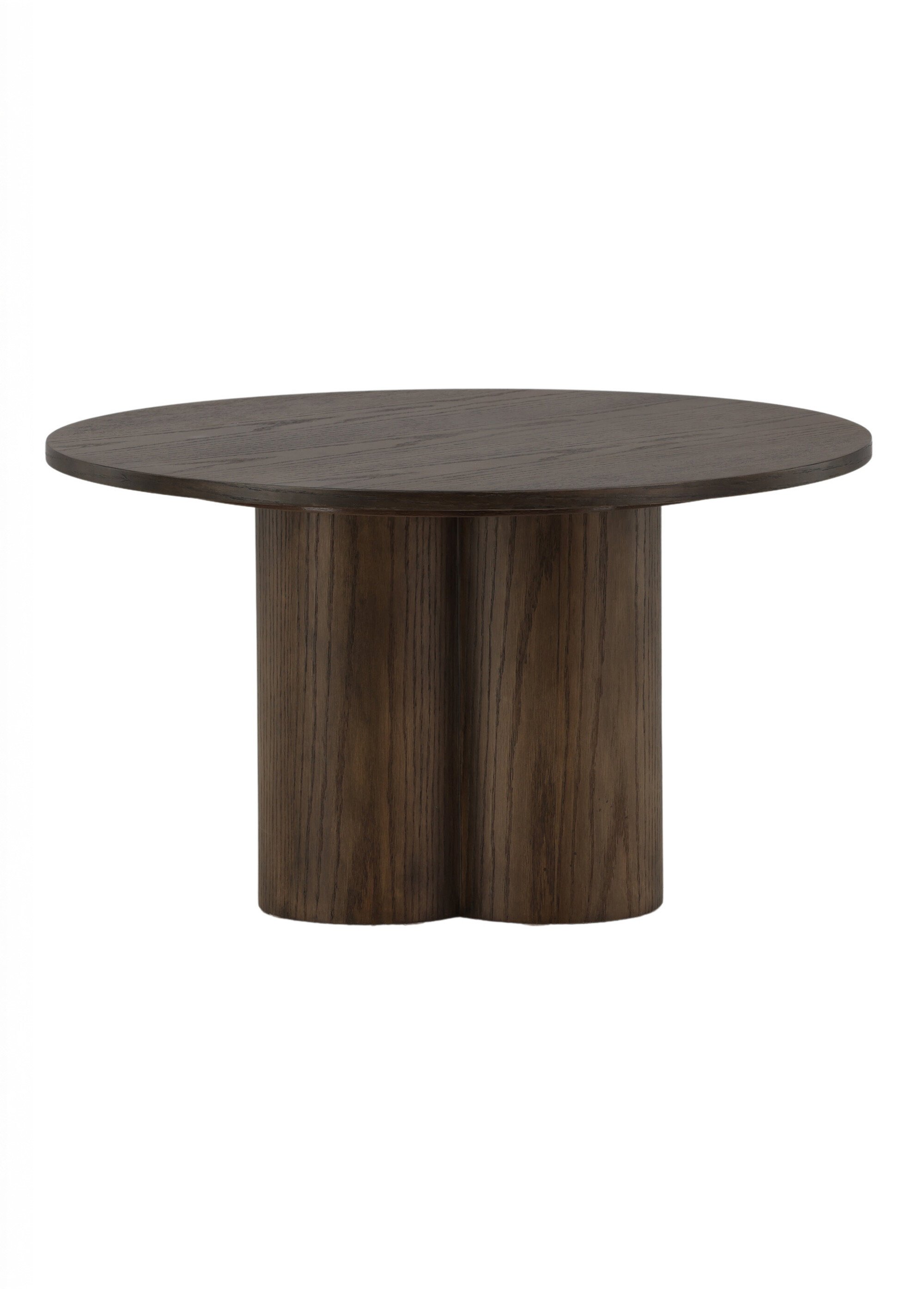 Table basse bois foncé, pied fantaisie MARRON VEN-15009-103 DE2