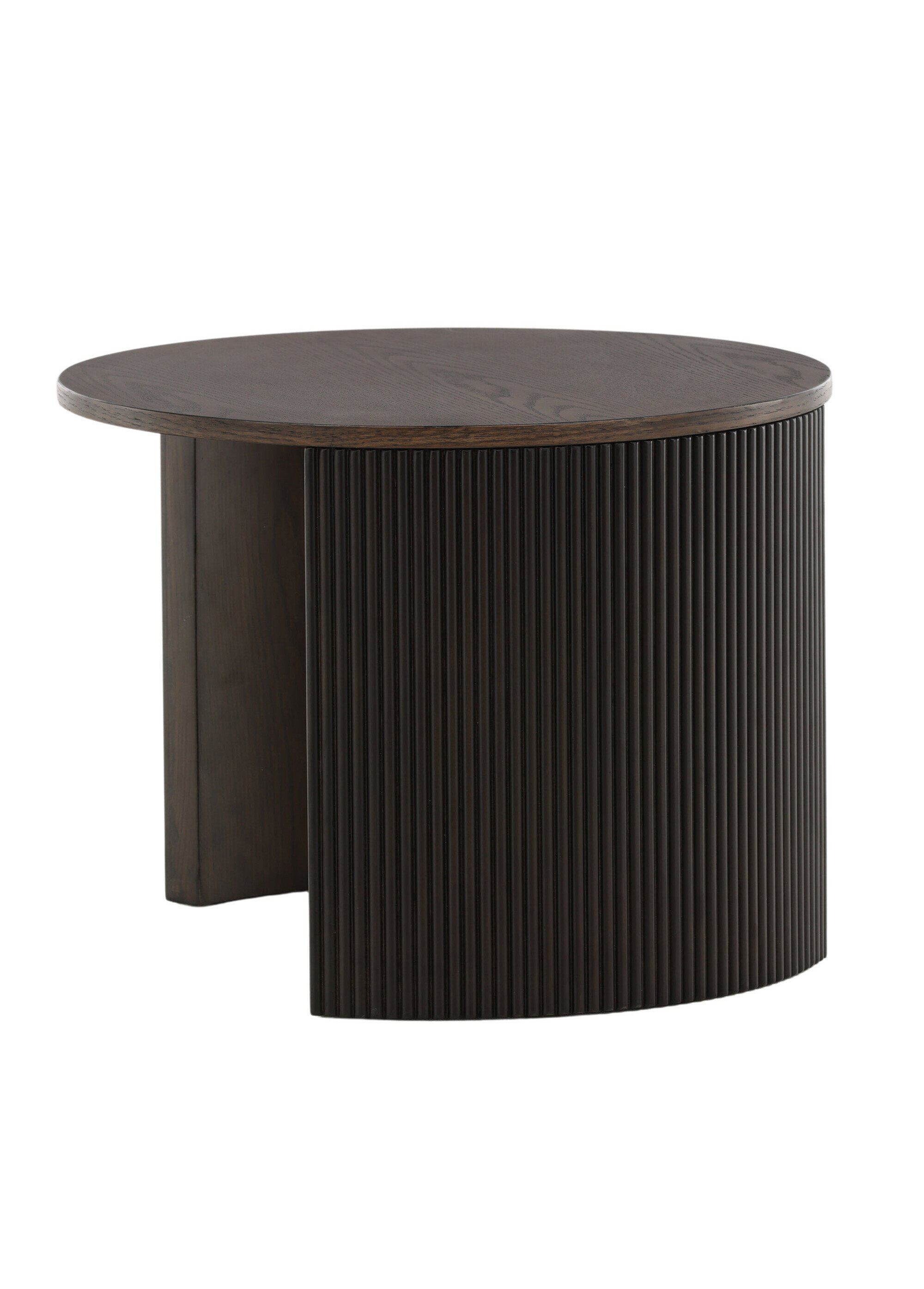 Table basse bois, pieds asymétriques MARRON VEN-15009-040 DE3