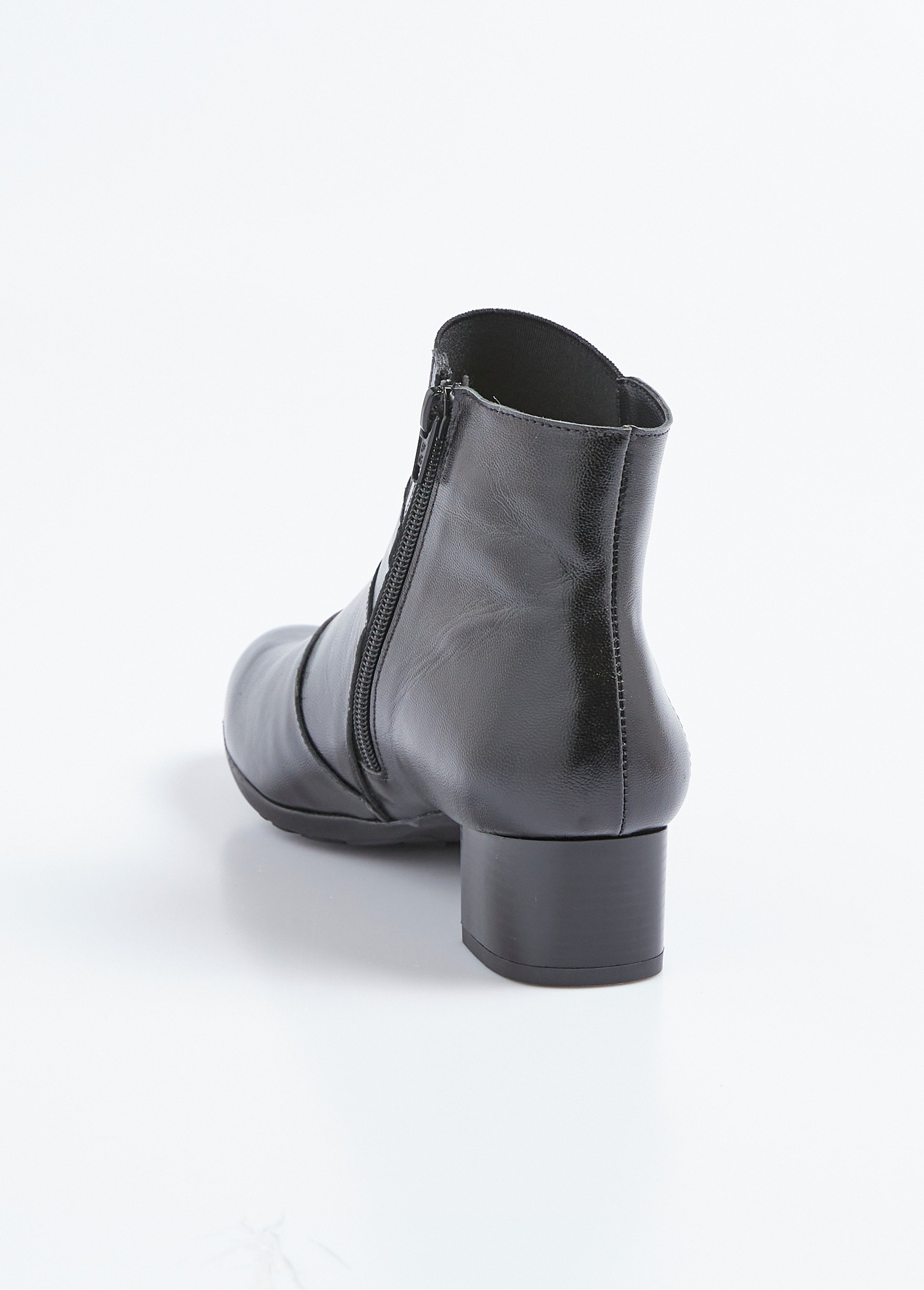 Boots zippées élastiquées Femme Noir OASIS DO1
