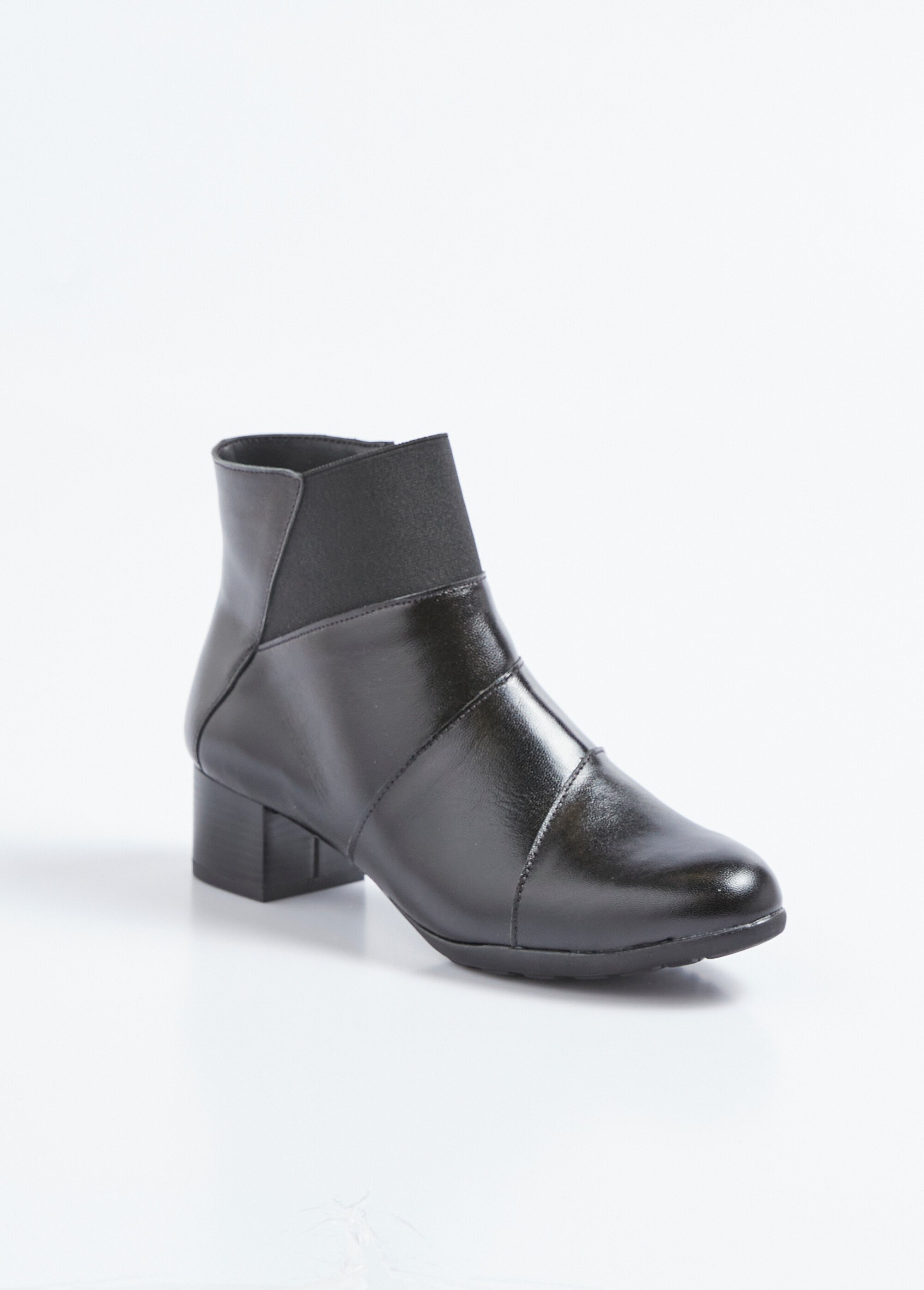 Boots zippées élastiquées Femme Noir OASIS FA1