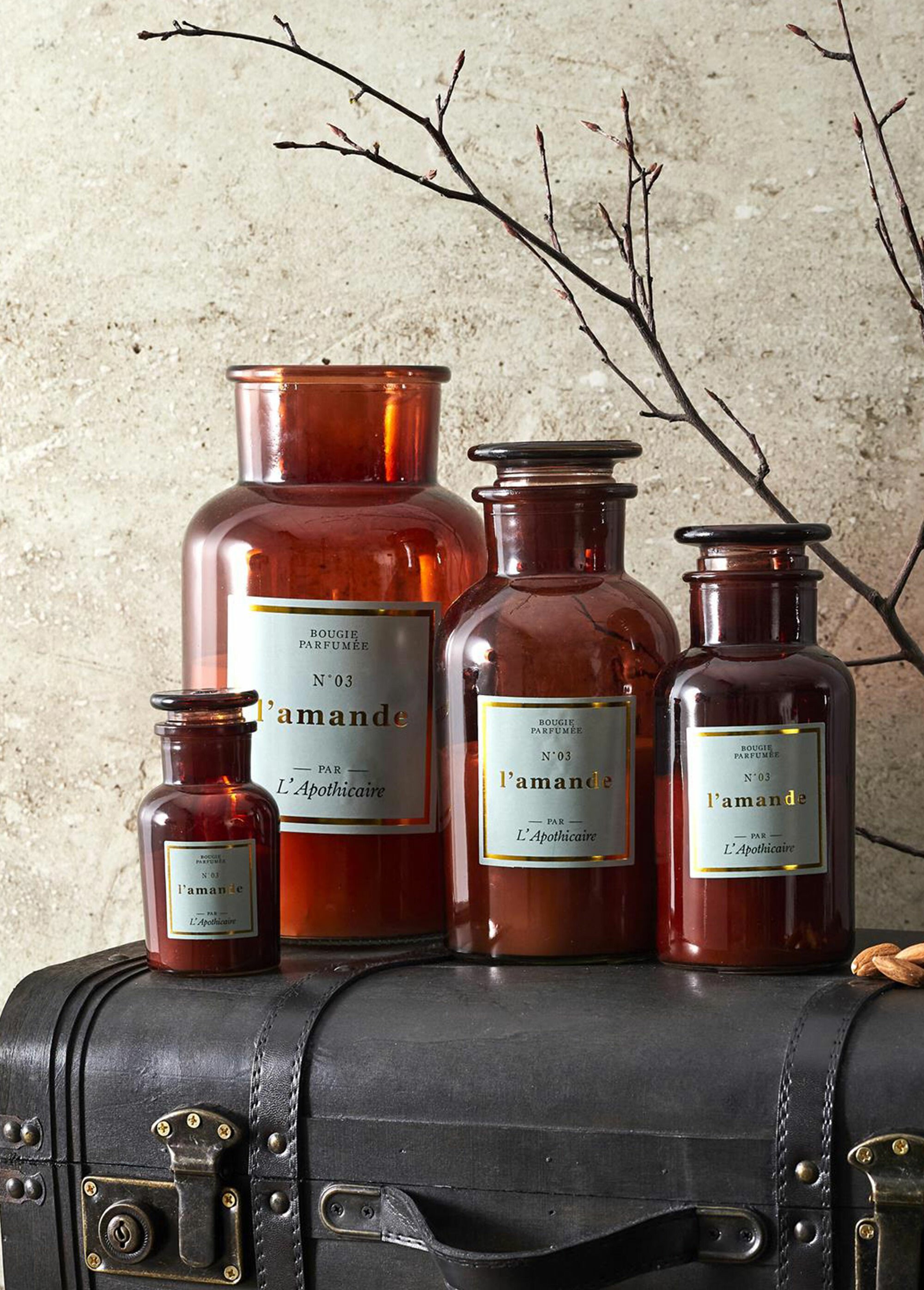 Bougie parfumée rétro verre teinté, 11cm Vert CMP-BO0130 SI2