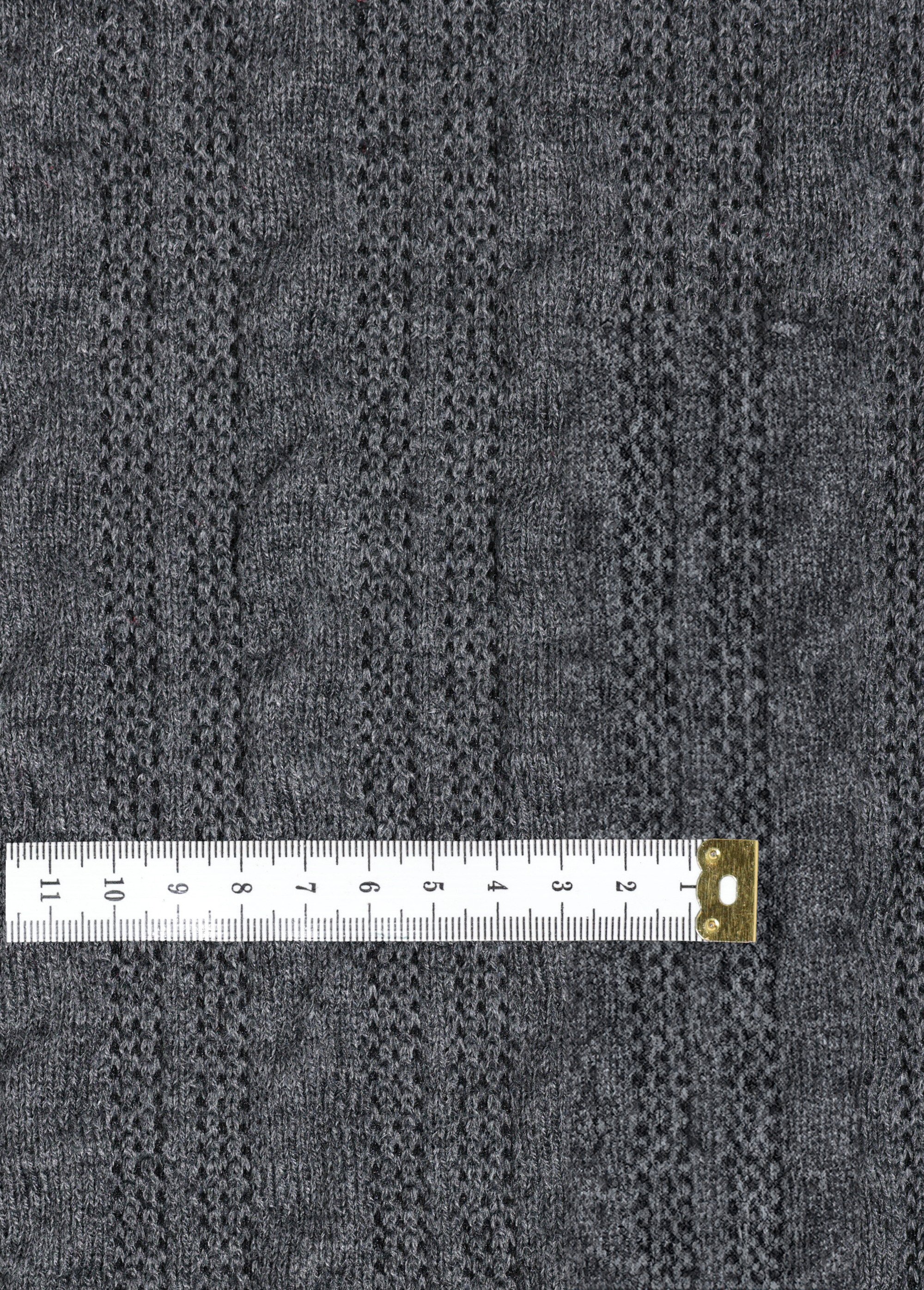 Coupon tissu jersey gaufré, anthracite