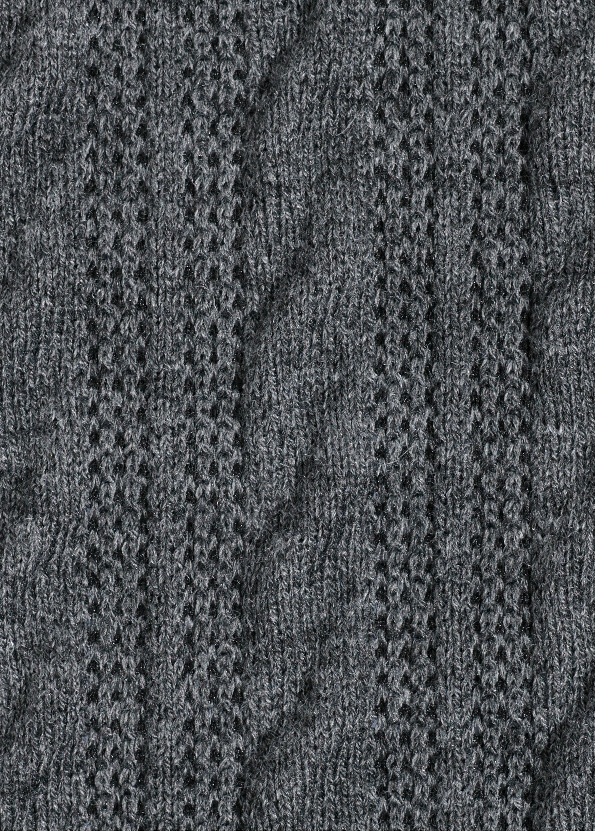 Coupon tissu jersey gaufré, anthracite GRIS COT146791 DE2