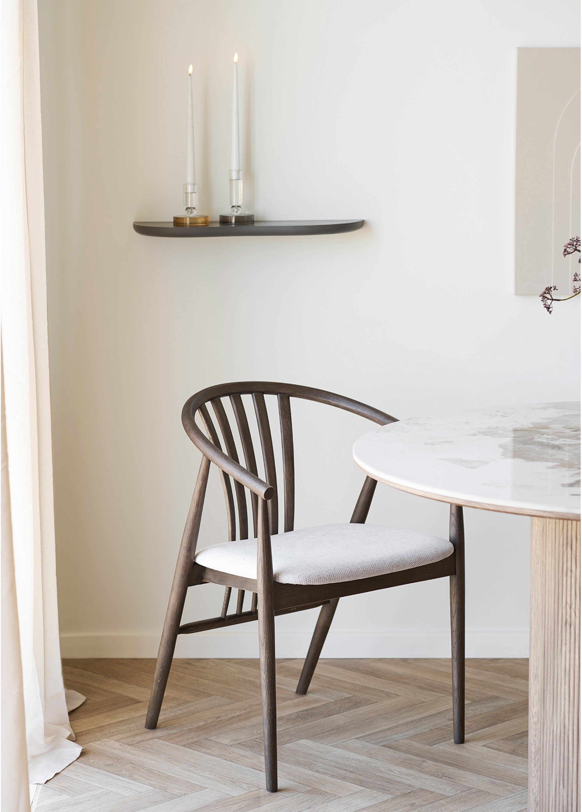 Etagère murale forme organique BOTTA, 2M MARRON HN-4292050 SI1