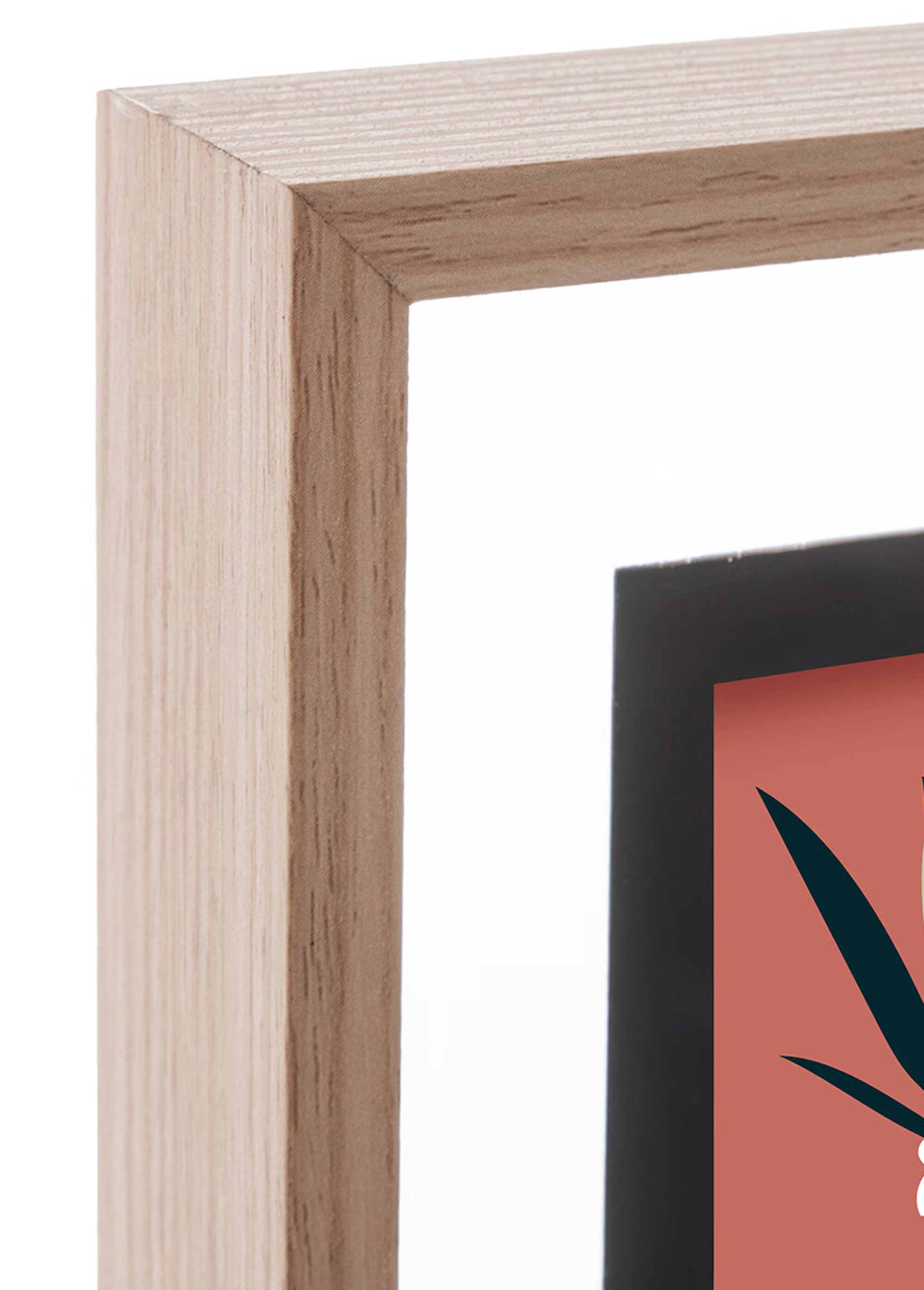 Grand pêle mêle aspect bois, 8 photos Gris JJA-155067 DE1