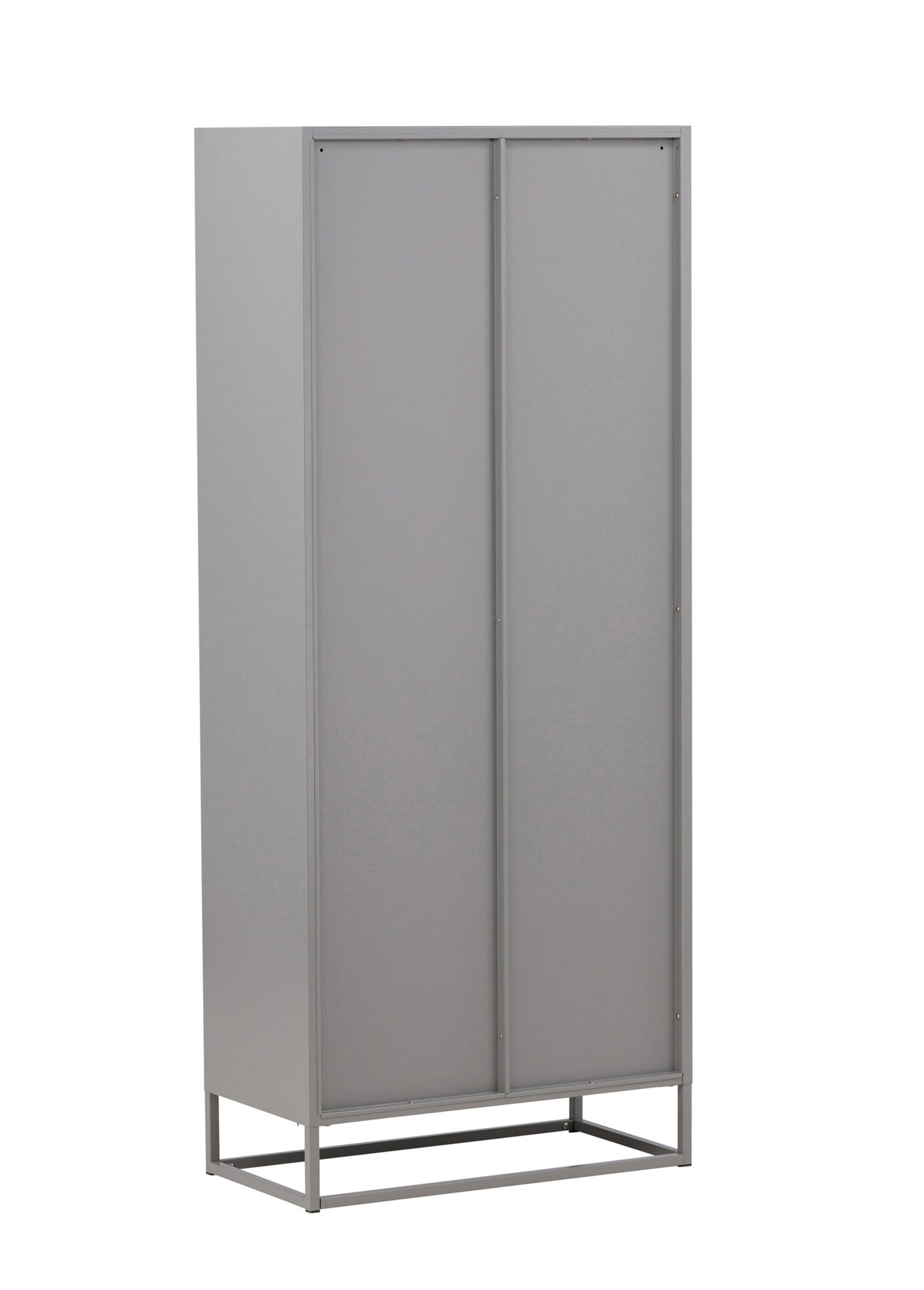 Meuble haut en acier avec portes vitrées GRIS VEN-18069-255 DO1