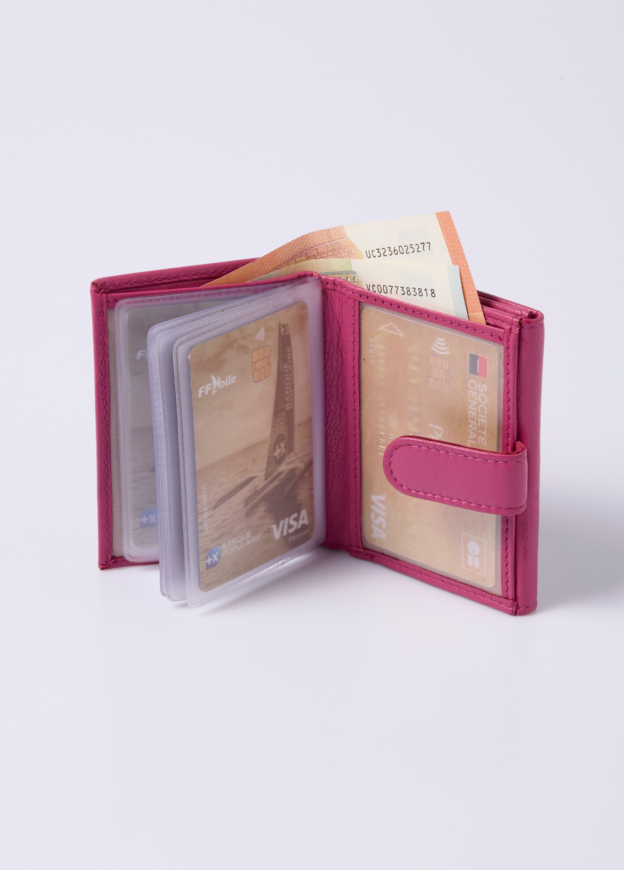 Portefeuille extra fin en cuir