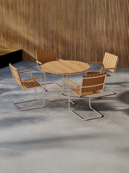 Salon de jardin métal et contreplaqué BEIGE VEN-9277-222 SI1