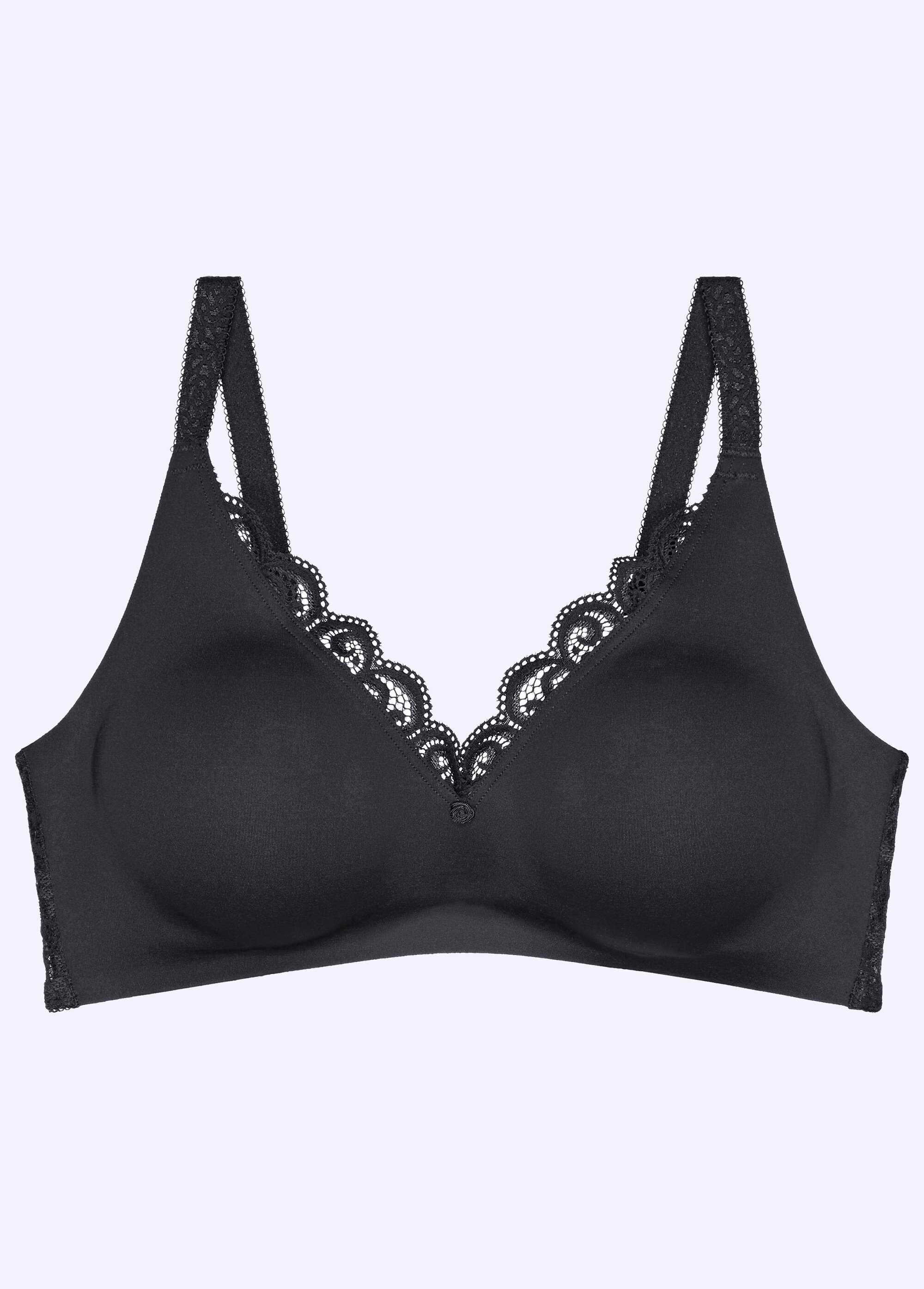 Soutien-gorge minimiseur Amourette sans armatures Femme Noir VOLUTE AP1