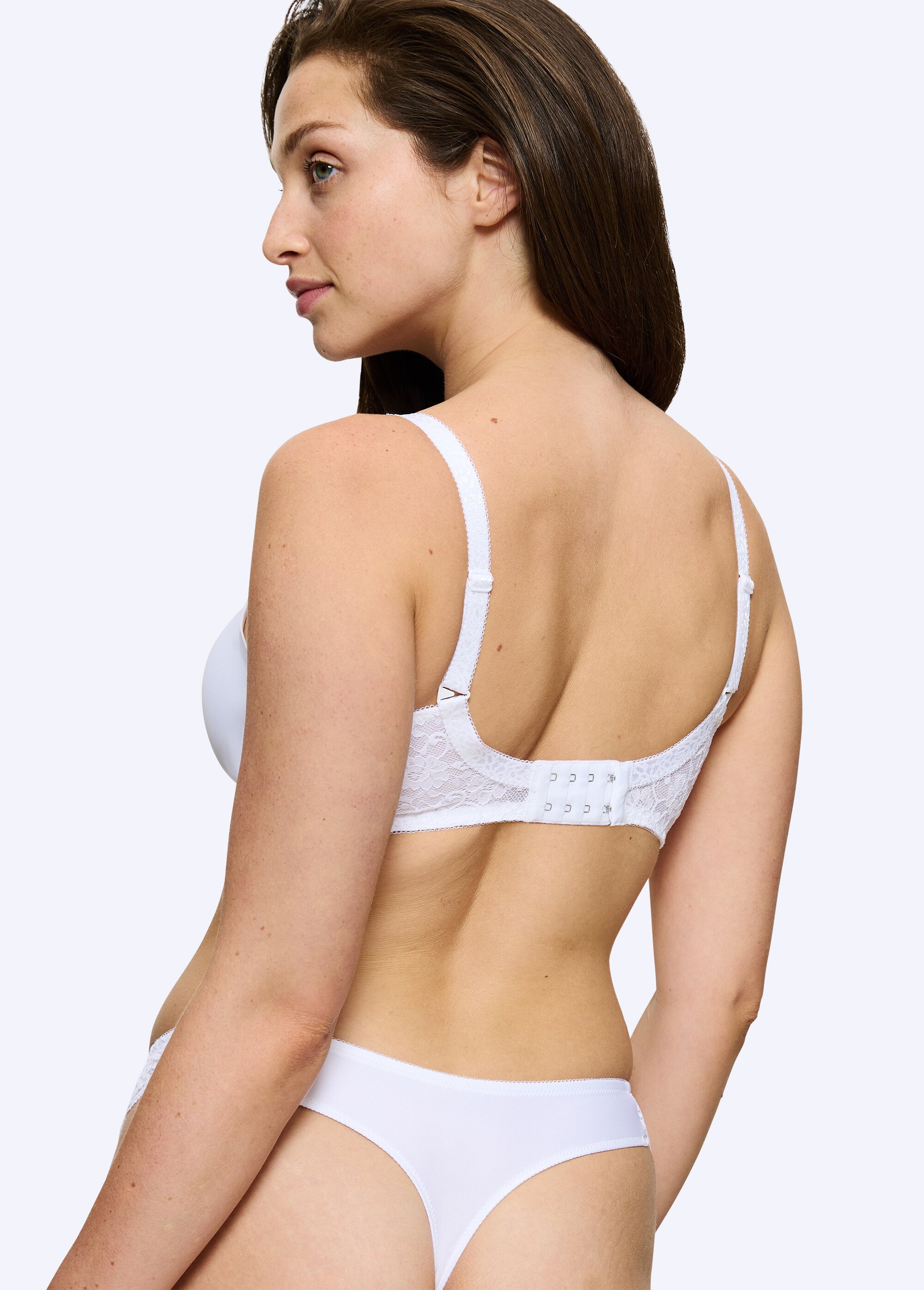 Soutien-gorge minimiseur Amourette sans armatures Femme Blanc VOLUTE DO1