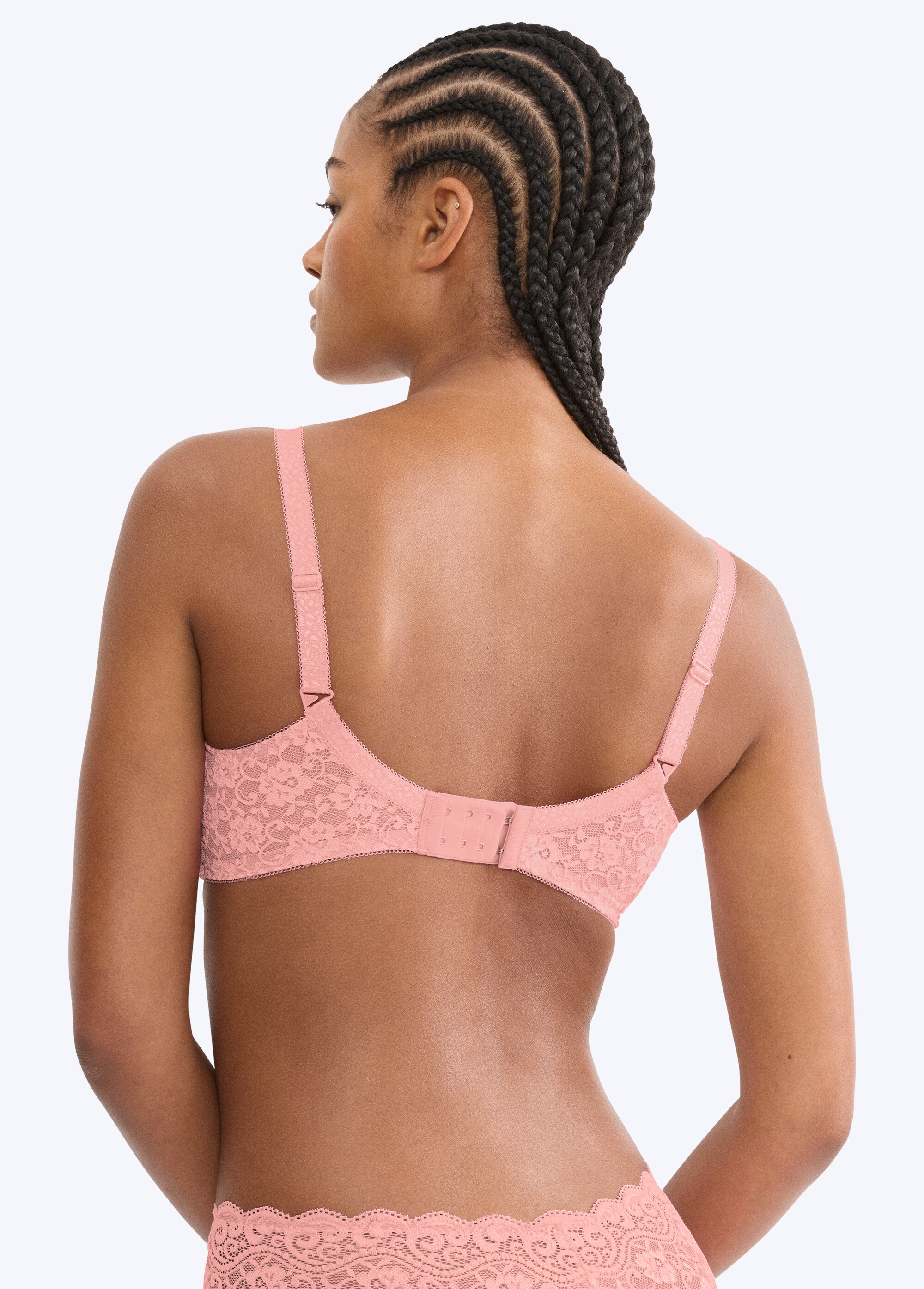 Soutien-gorge minimiseur Amourette sans armatures Femme Rose VOLUTE DO1