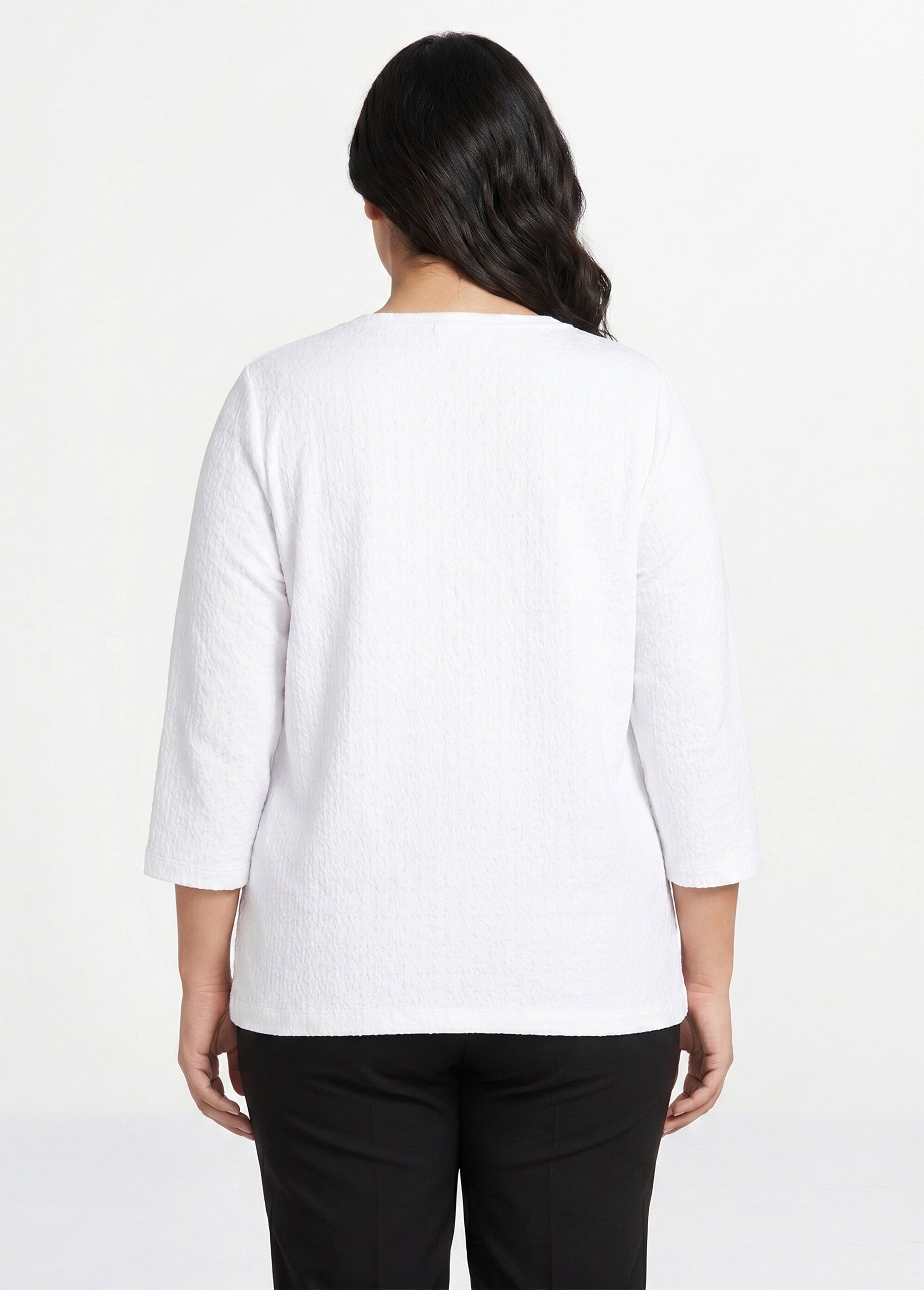 Veste ras de cou manches 3/4