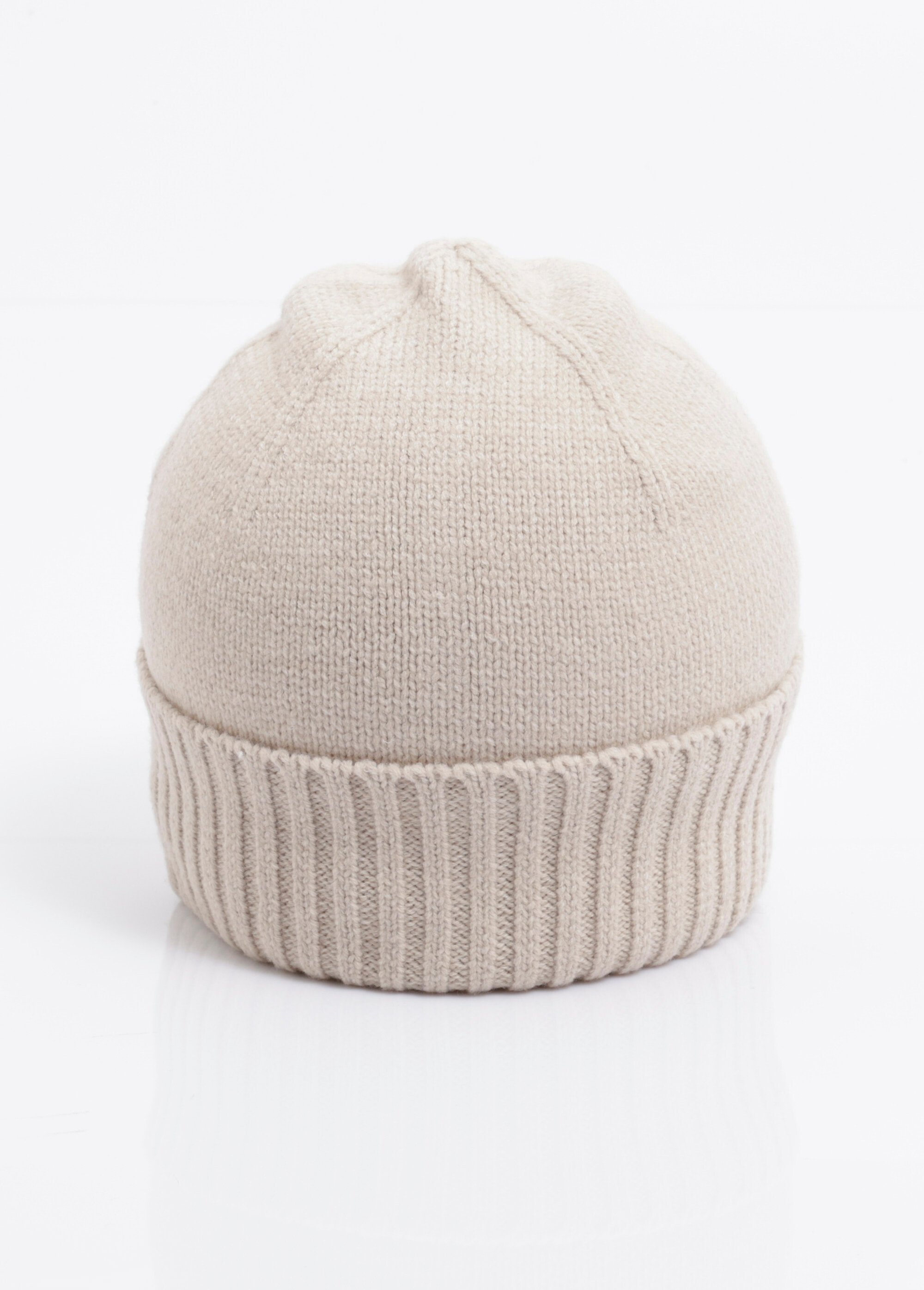Bonnet cotelé, maille douce avec laine