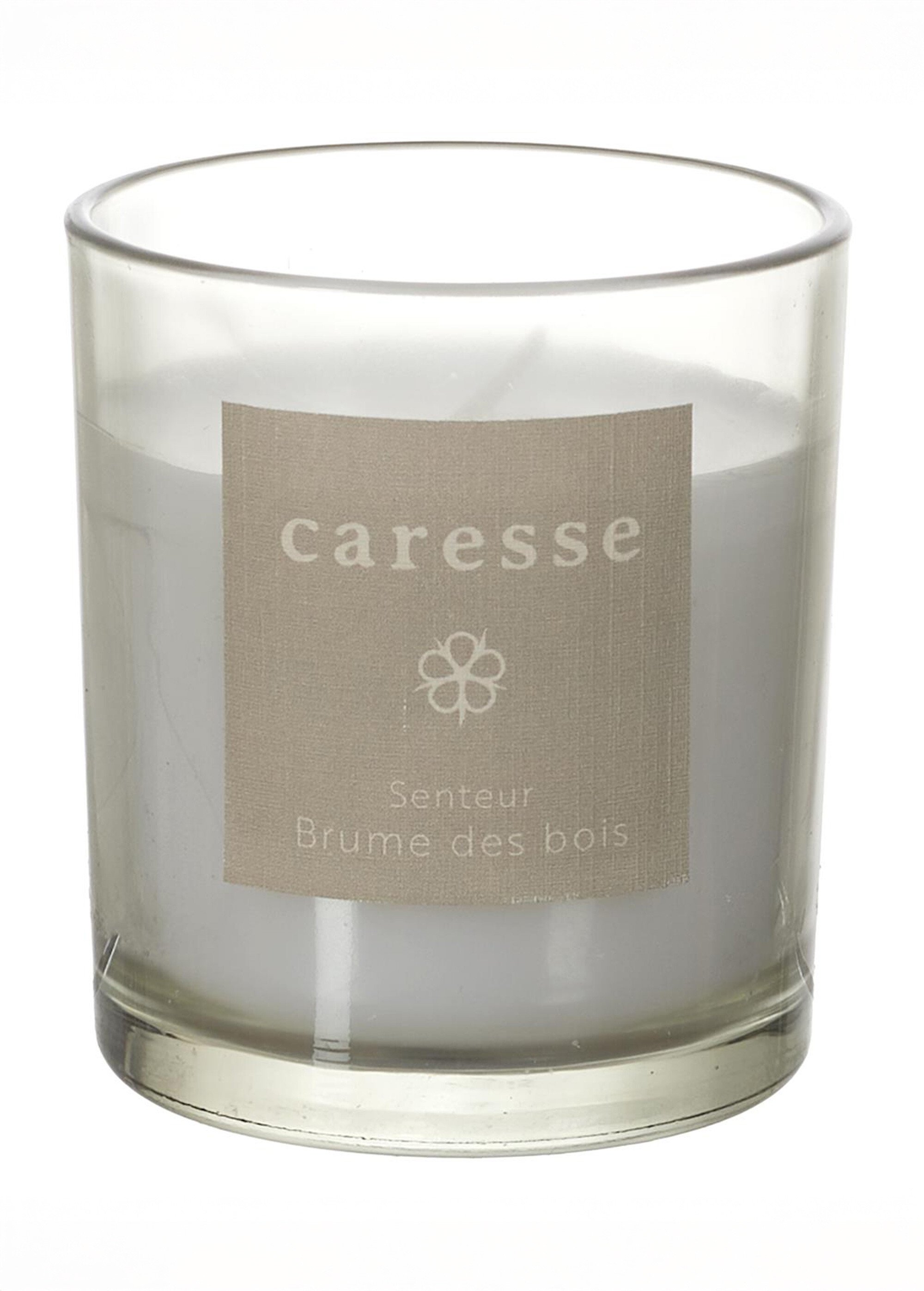 Bougie parfumée + cloche verre et socle Blanc CMP-BO0080 DE2