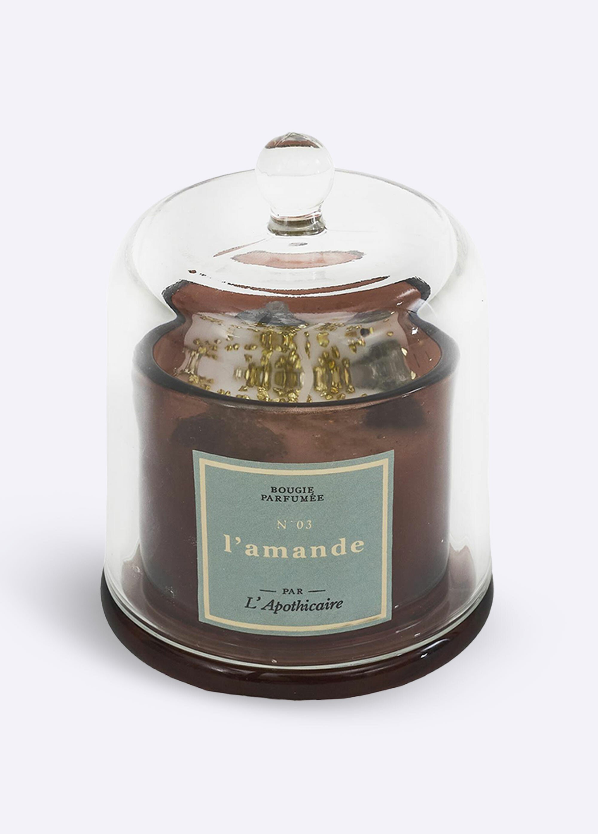 Bougie parfumée avec pierres + cloche