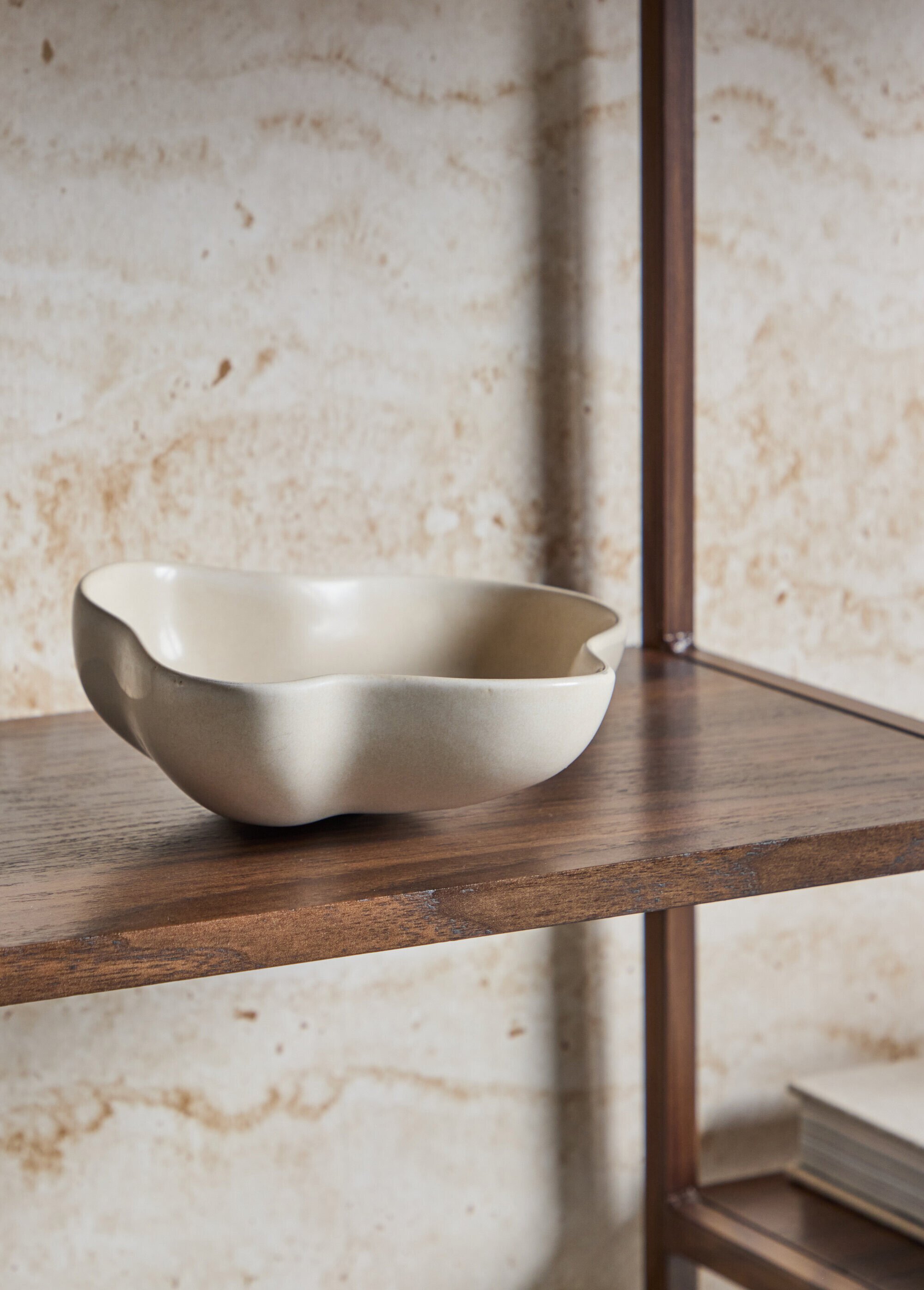 Console épurée bois et métal, 3 niveaux NOYER VEN-63358-444 DE3