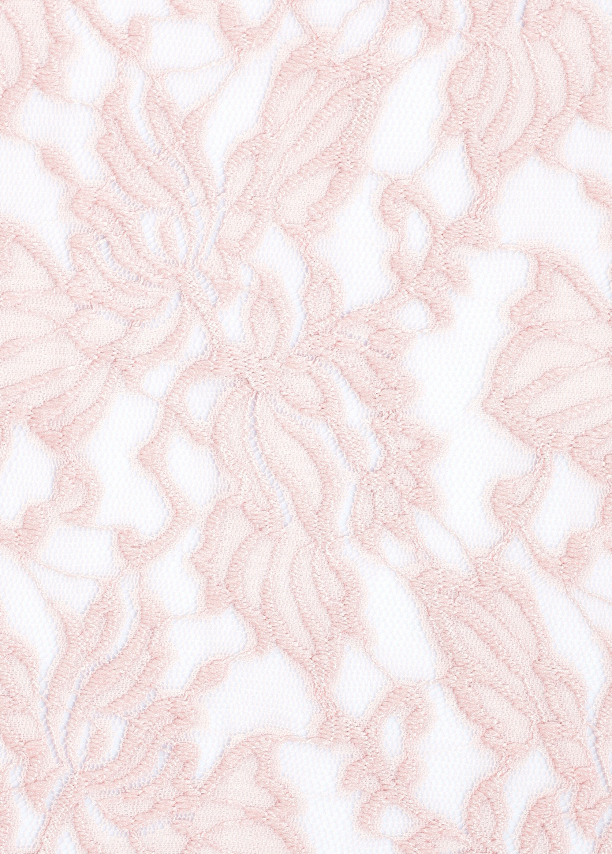 Coupon tissu, dentelle pétales ROSE COT150632 DE2