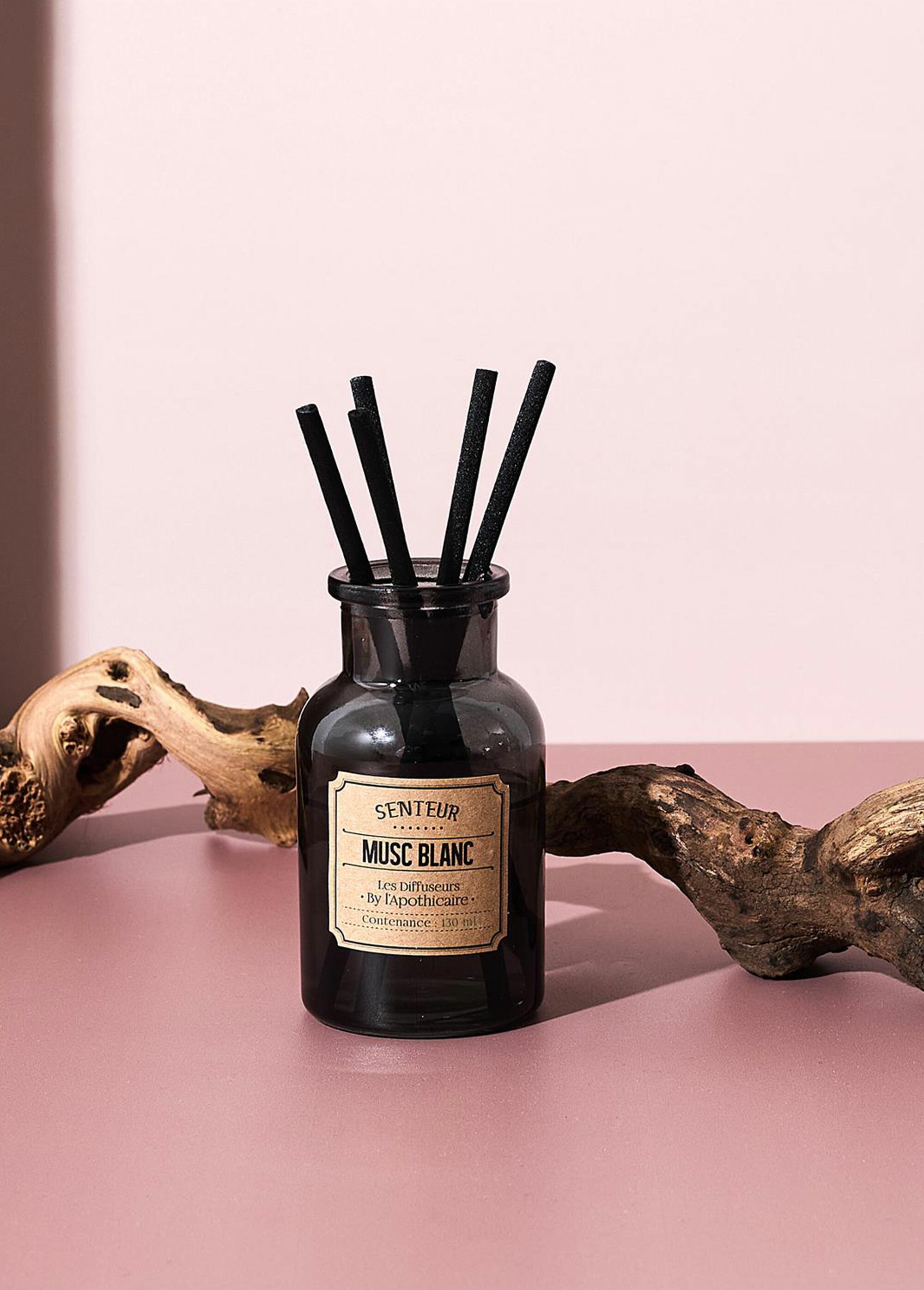 Diffuseur d'intérieur 130ml + tiges Blanc CMP-BO0155 SI1