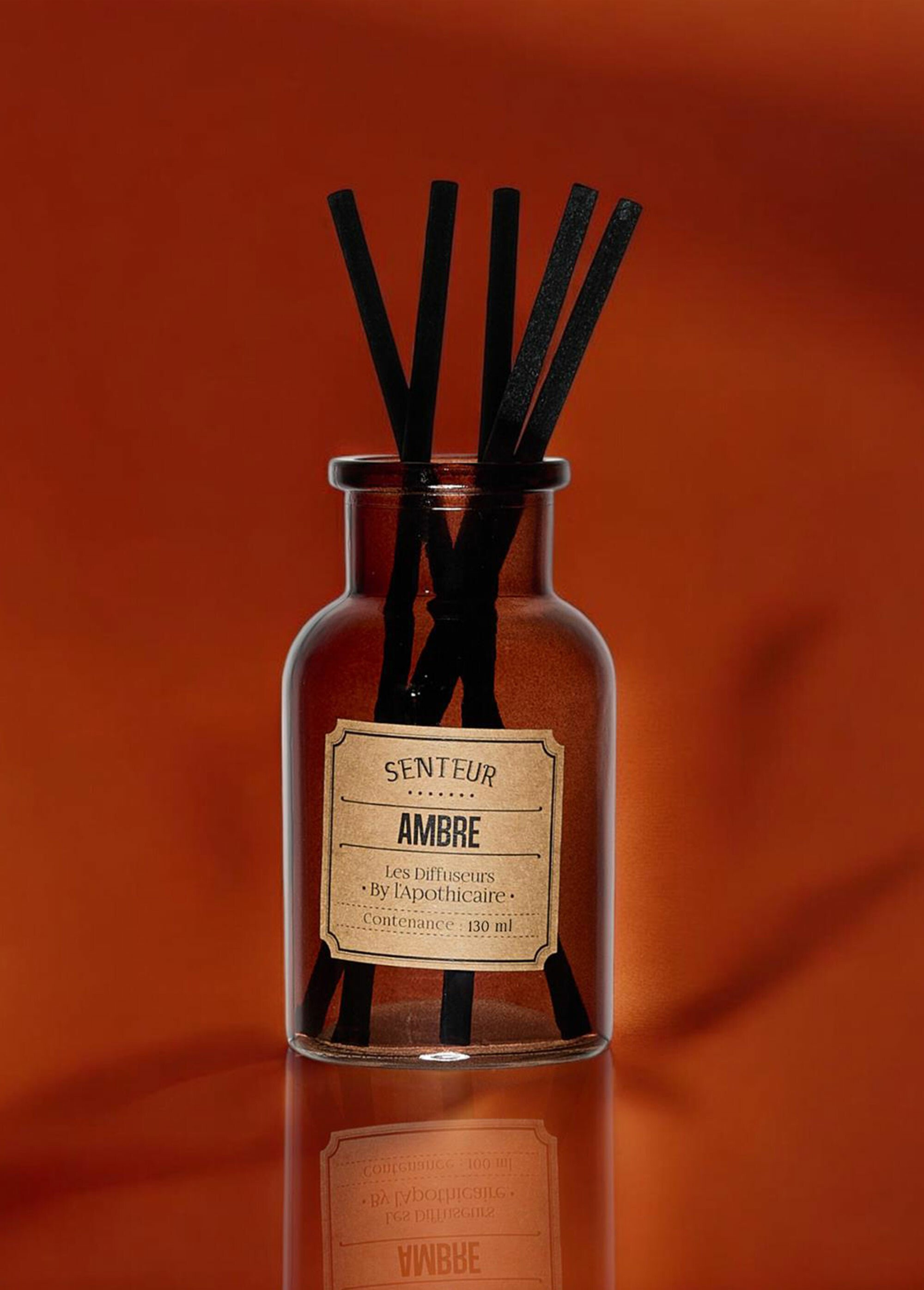 Diffuseur d'intérieur 130ml + tiges Marron CMP-BO0155 SI1