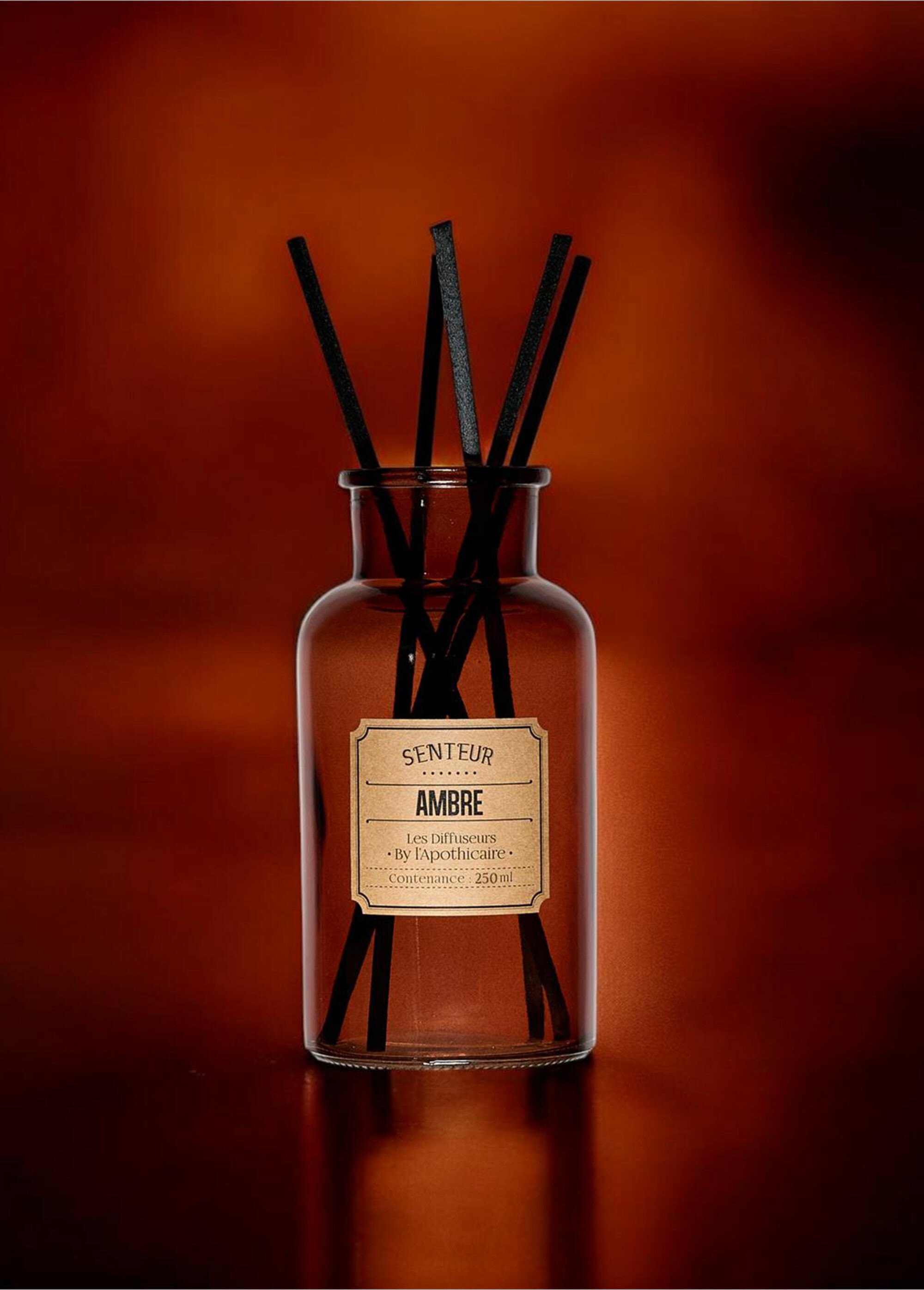 Diffuseur d'intérieur 250ml + tiges Marron CMP-BO0154 SI1