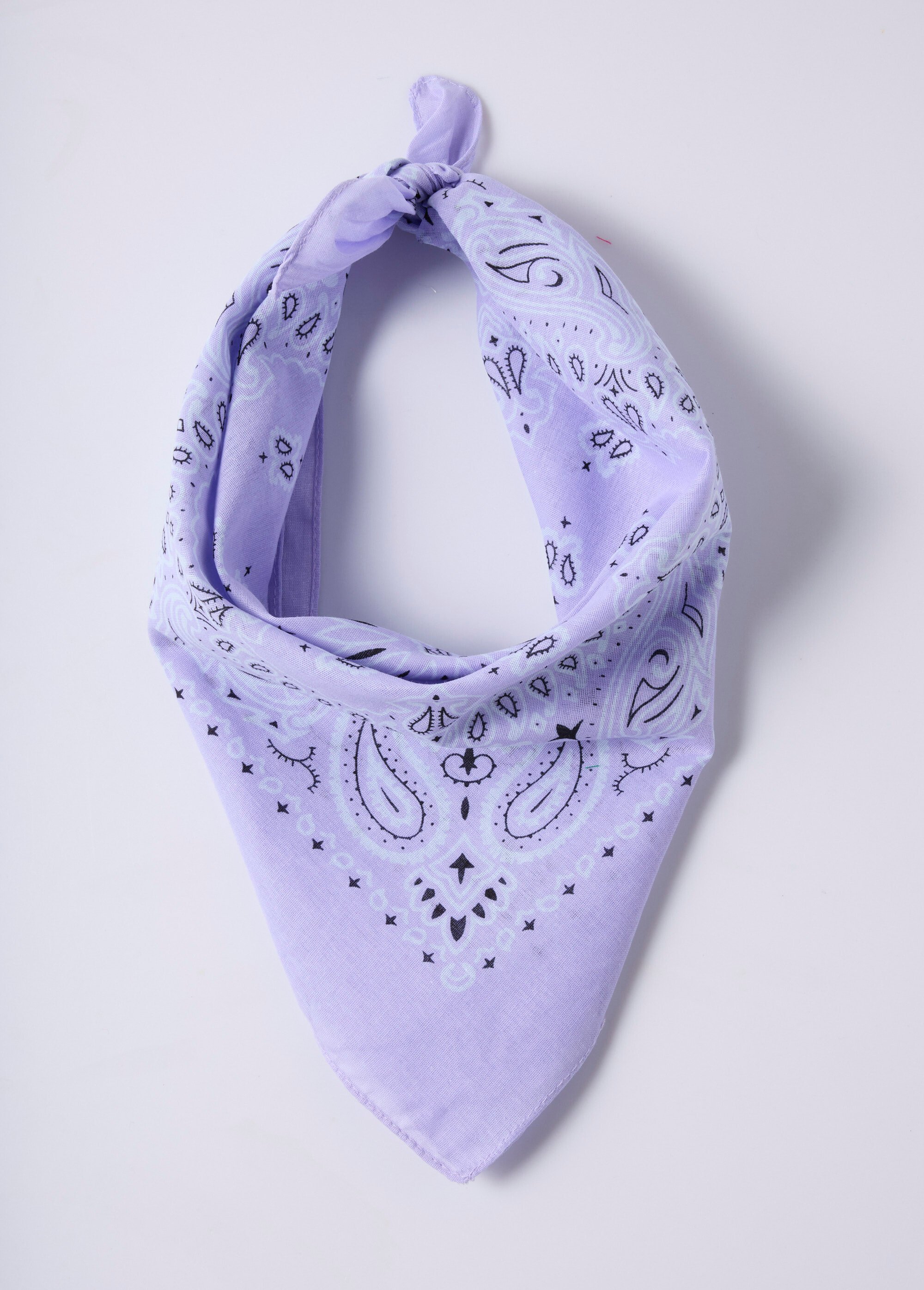 Foulard bandana carré en toile de coton