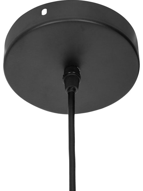 Grande suspension ronde tressée ajourée MARRON JJA-200043 DE1