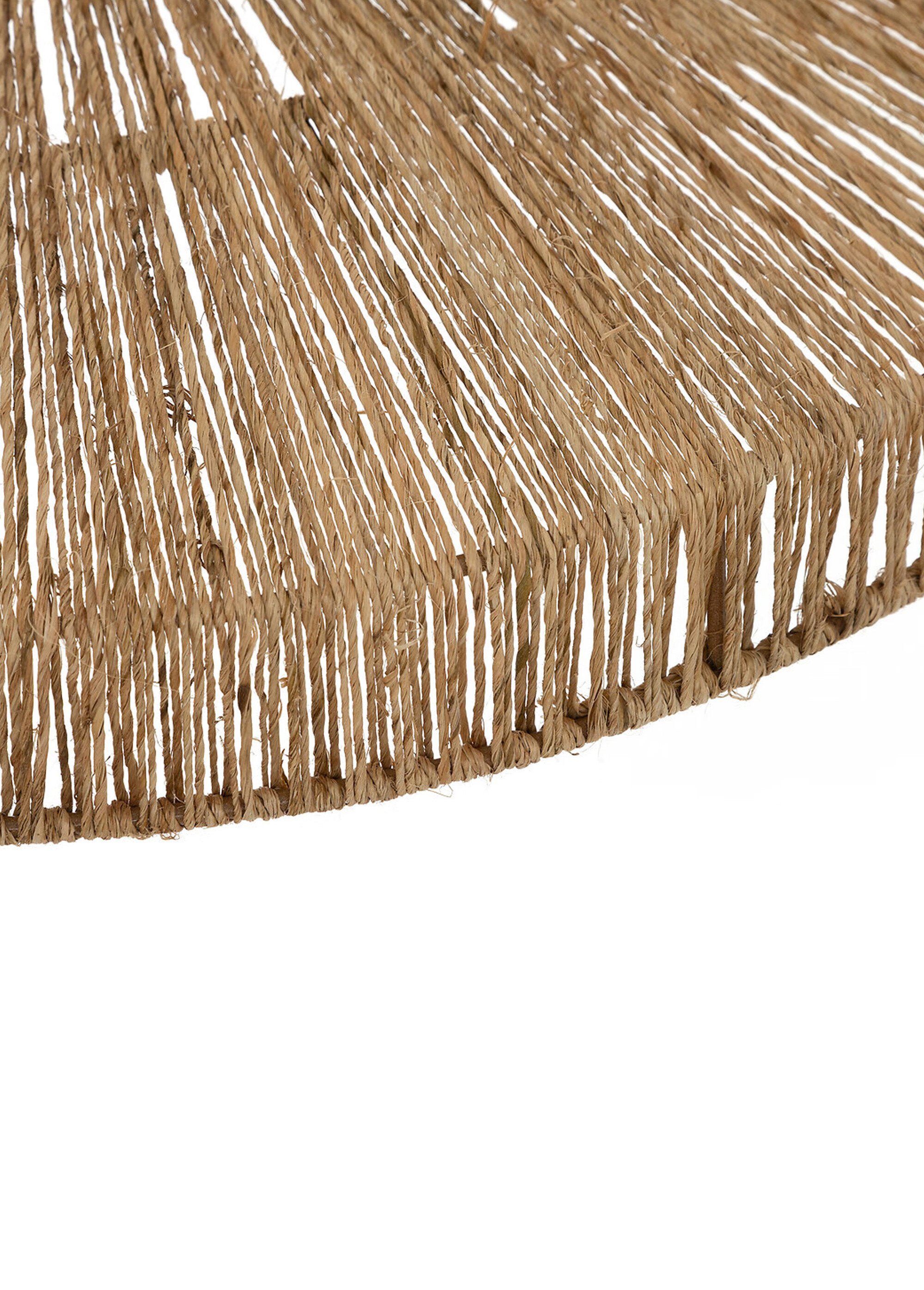 Grande suspension ronde tressée ajourée MARRON JJA-200043 DE2