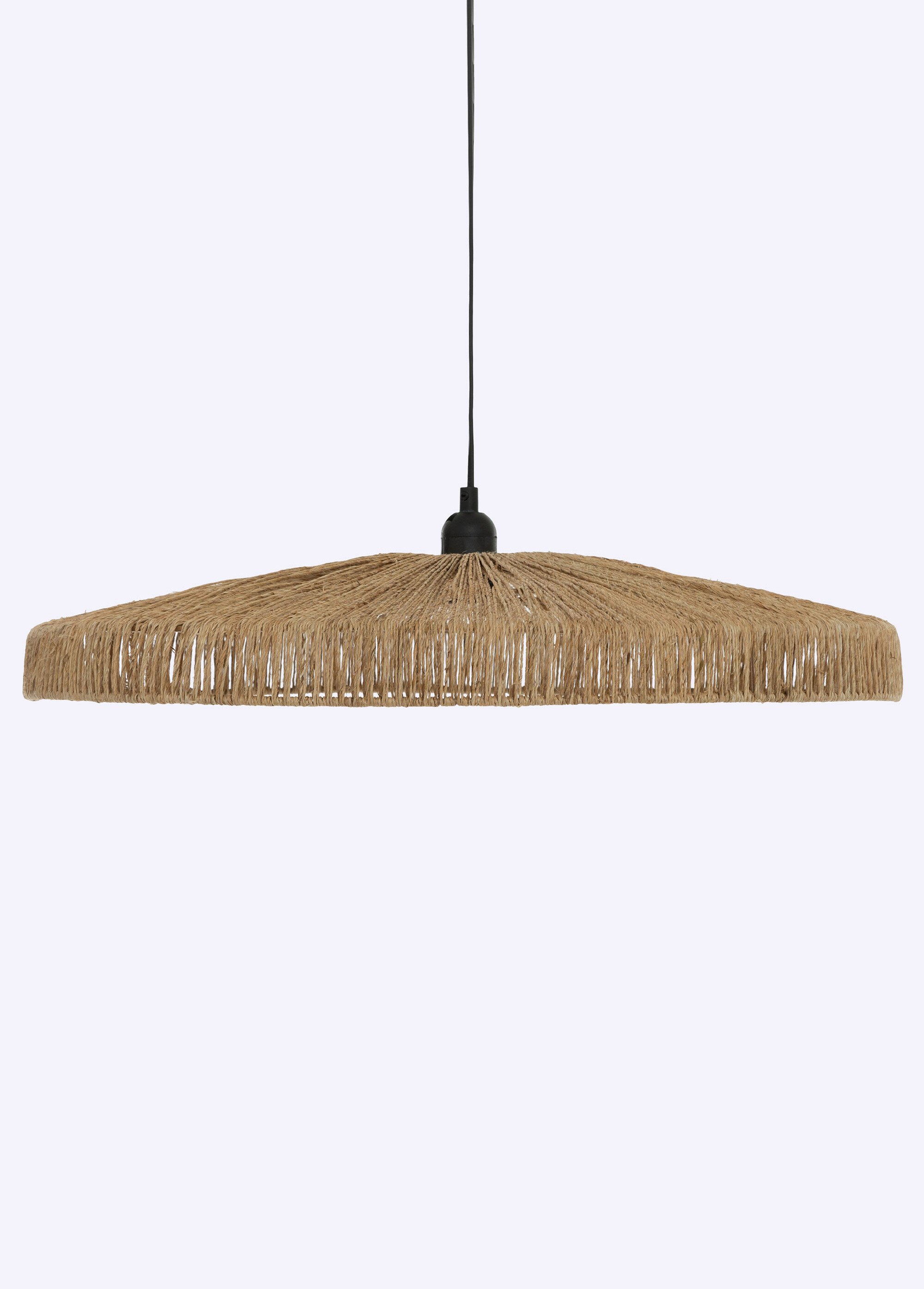 Grande suspension ronde tressée ajourée MARRON JJA-200043 FA1