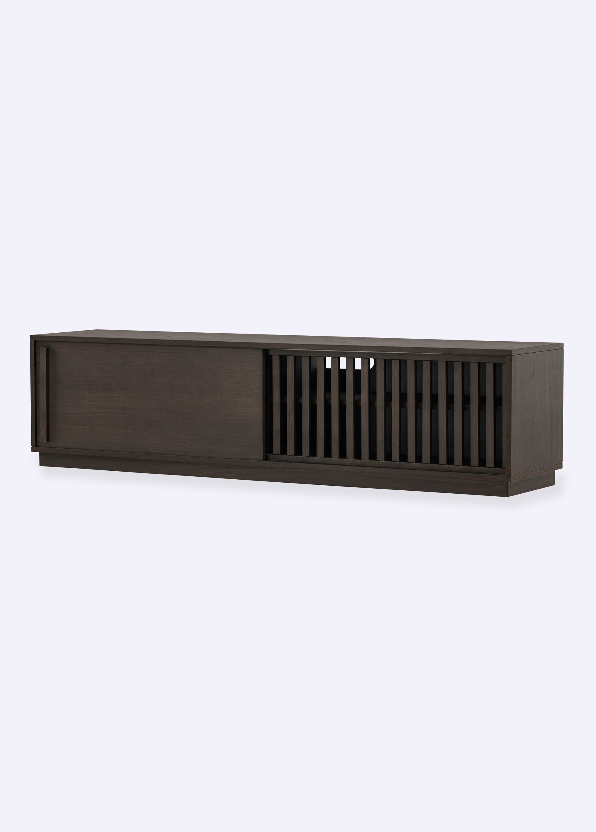 Meuble bas à poser façon banc MARRON VEN-30165-125 FA1