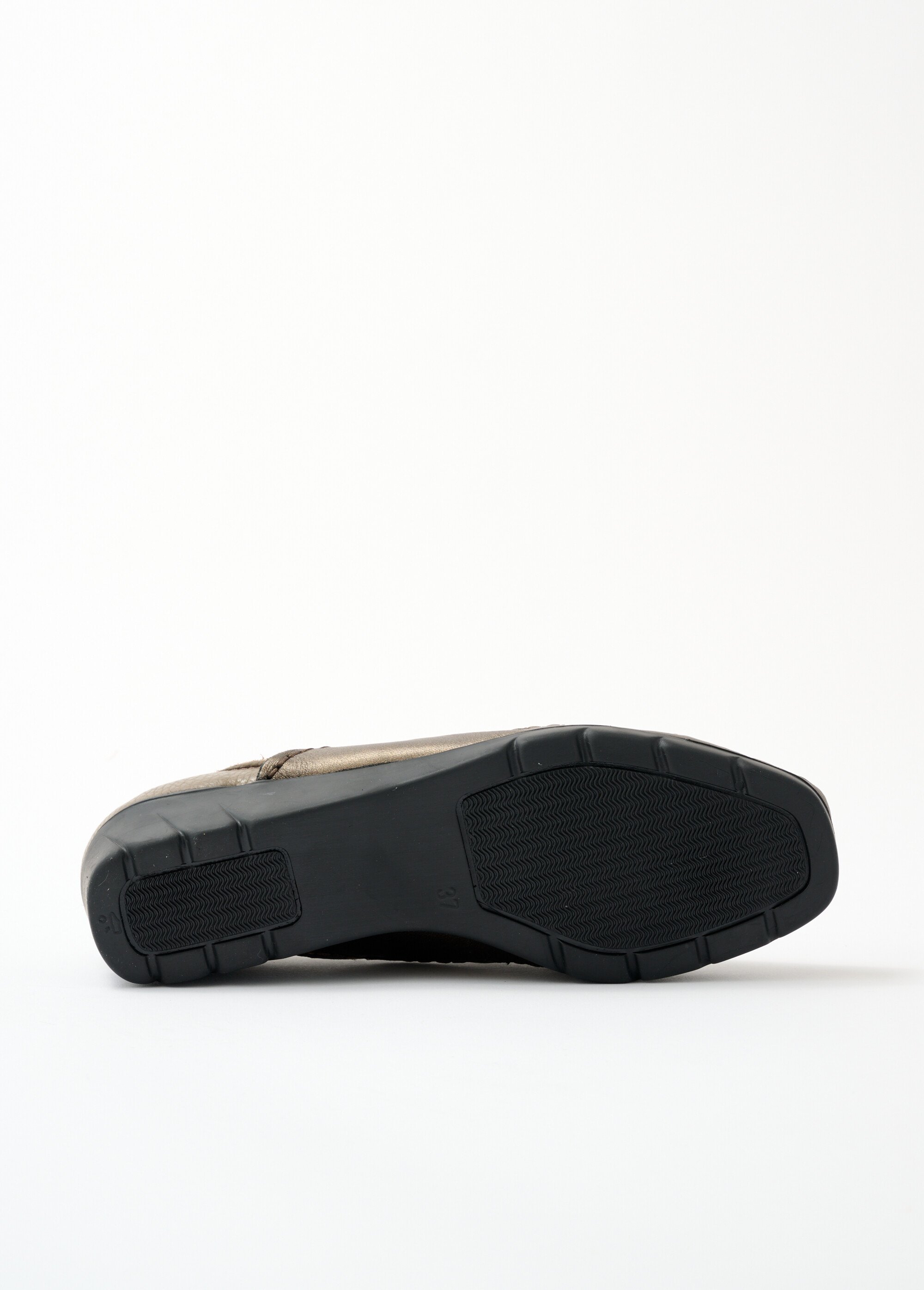 Mocassin cuir bi-matière Femme Marron ORDOIRE UN1