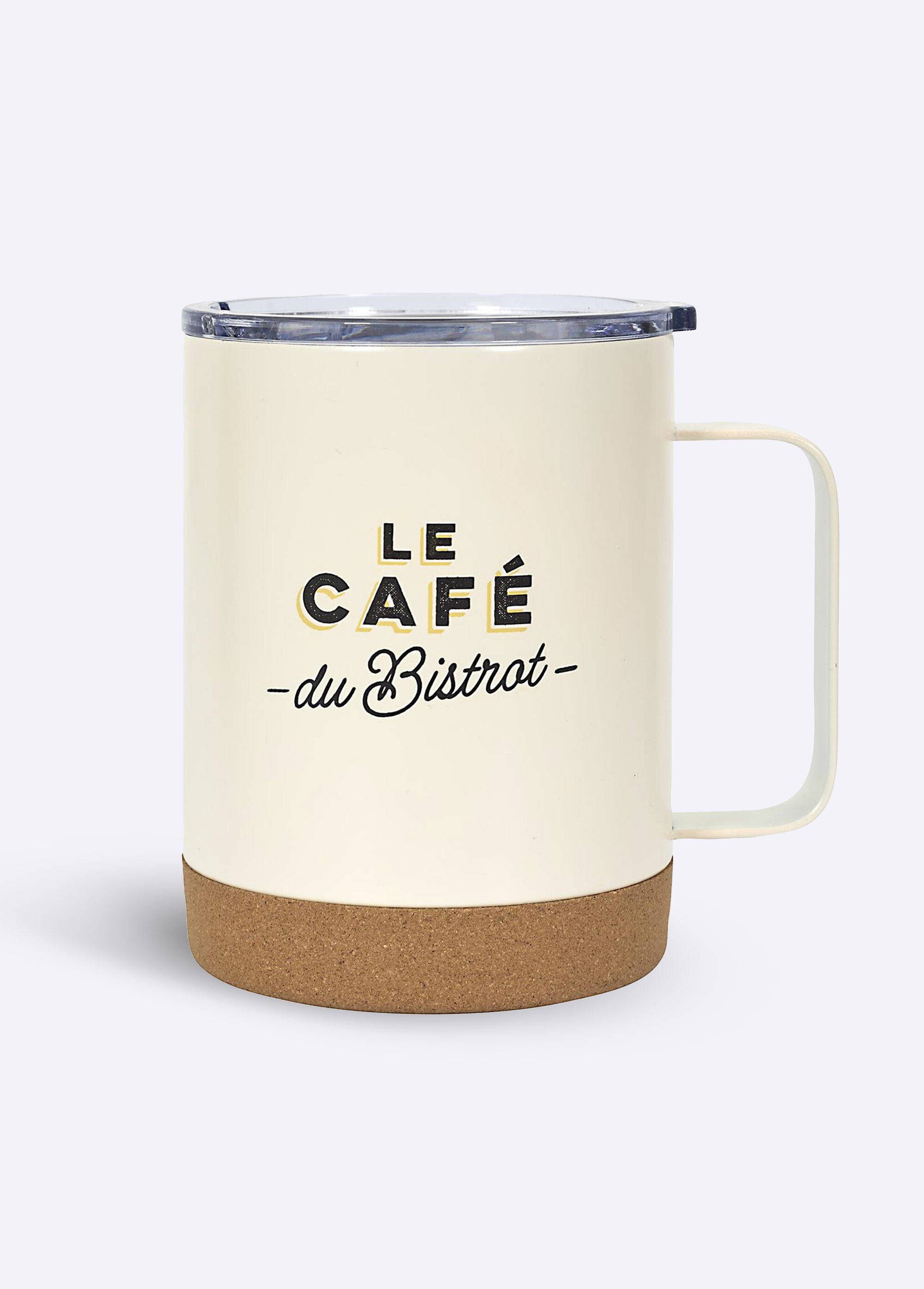 Mug de transport isolant, base liège