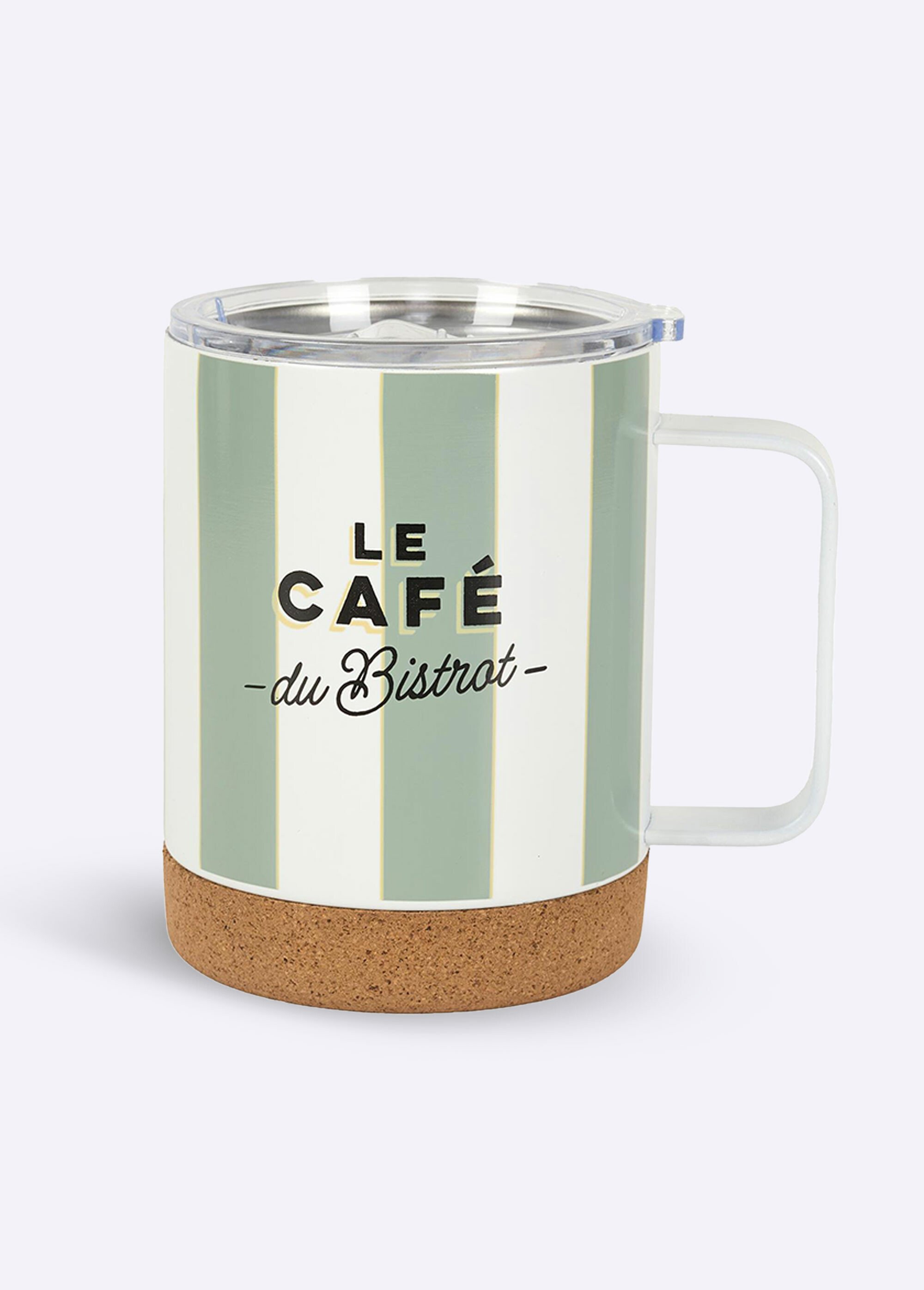 Mug de transport isolant, base liège