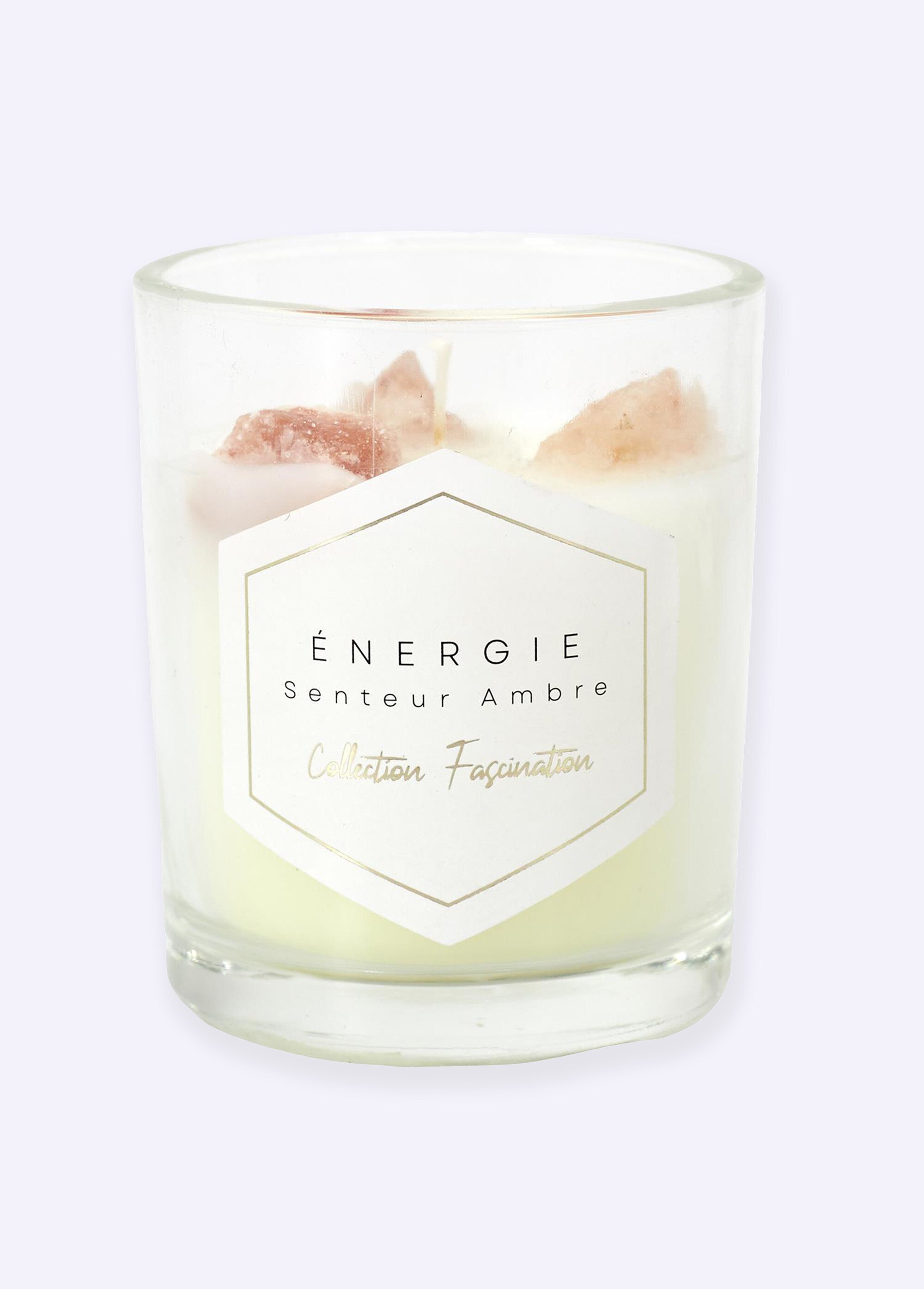 Petite bougie parfumée Pierres 6,5cm AMBRE CMP-BO0002 FA1