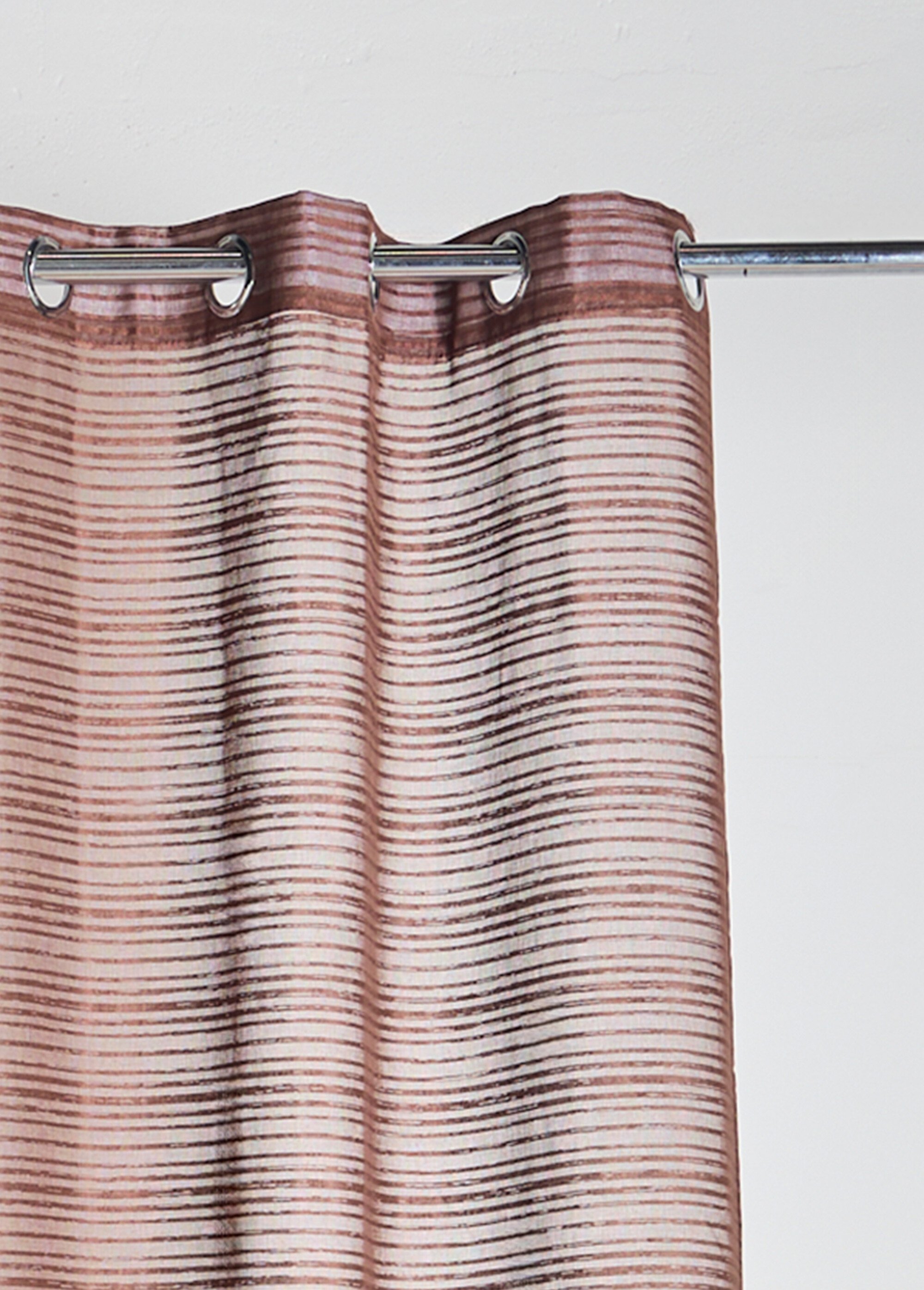 Rideau 1 panneau à œillets, foncé hori.