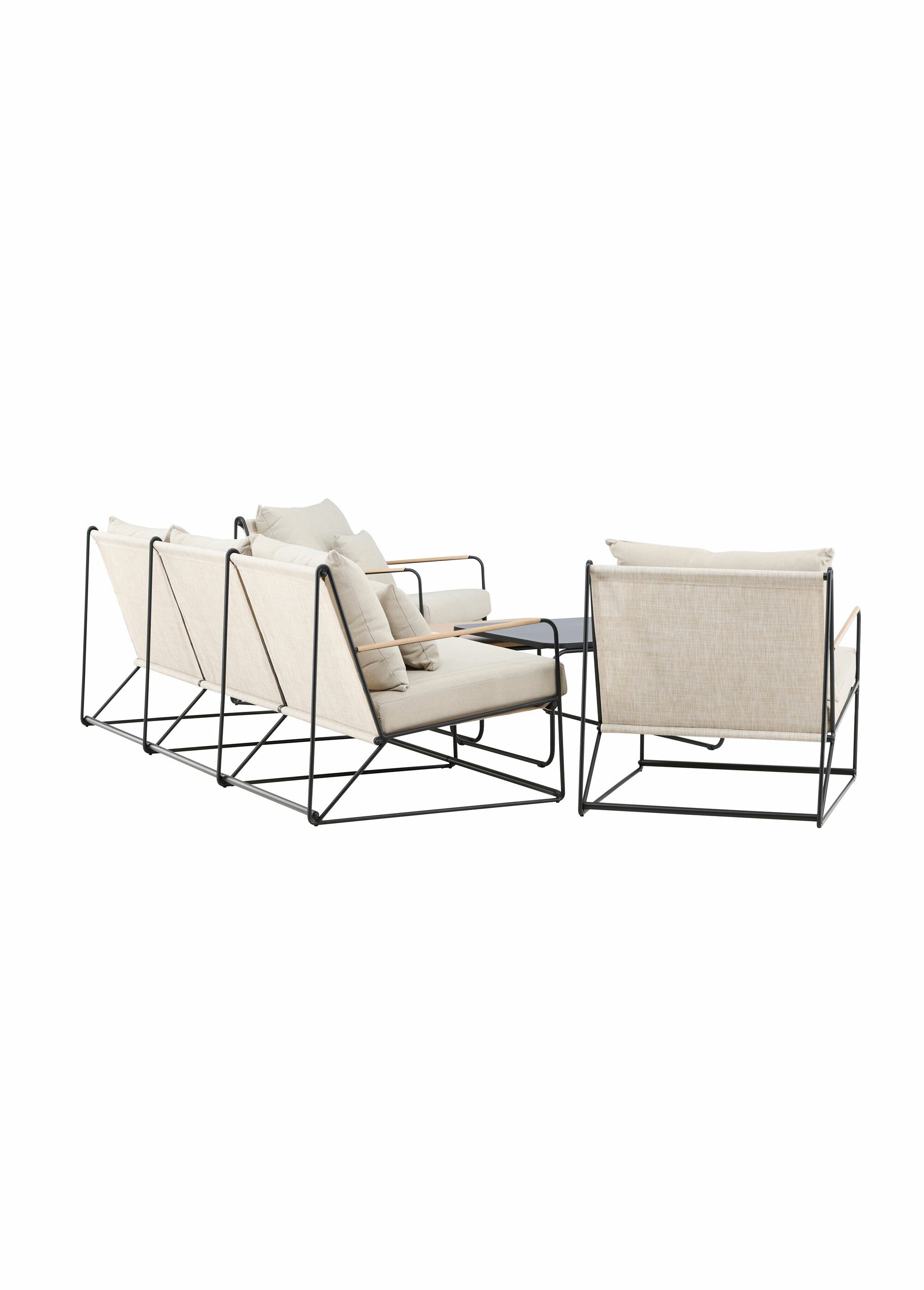 Set outdoor 5 places + 2 tables, V1 BEIGE VEN-9800-000 DO1
